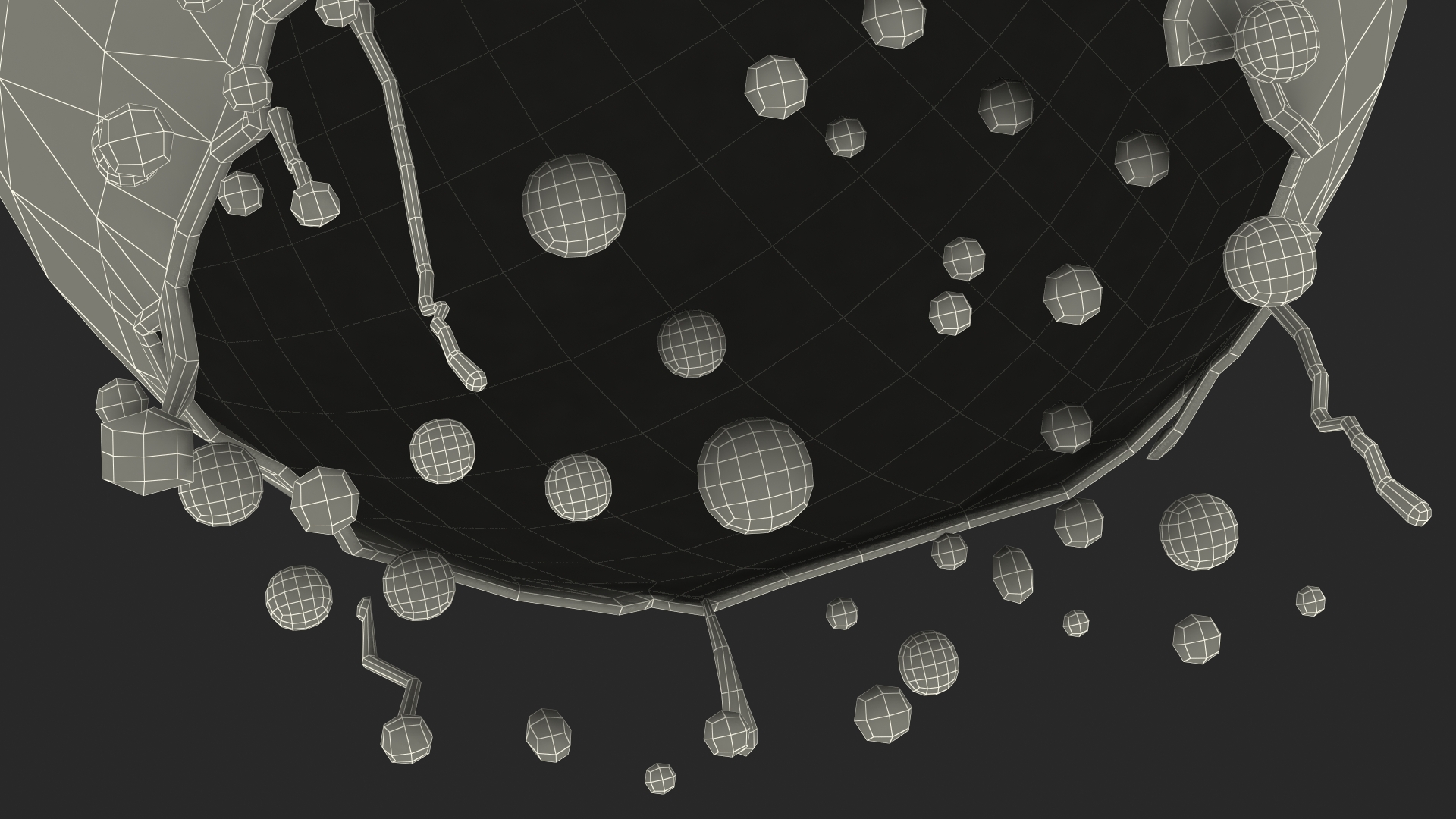 3D model Soap Bubble Burst Stage 3