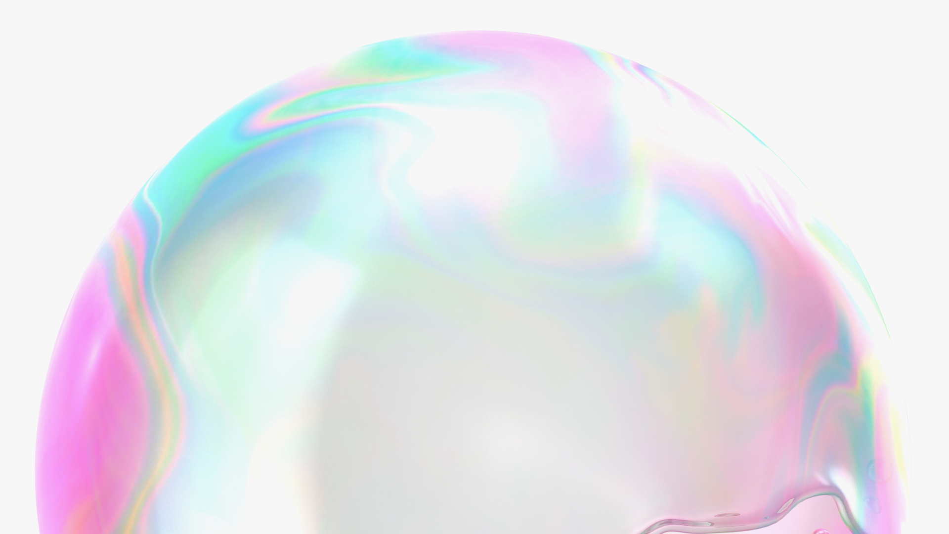 3D model Soap Bubble Burst Stage 3