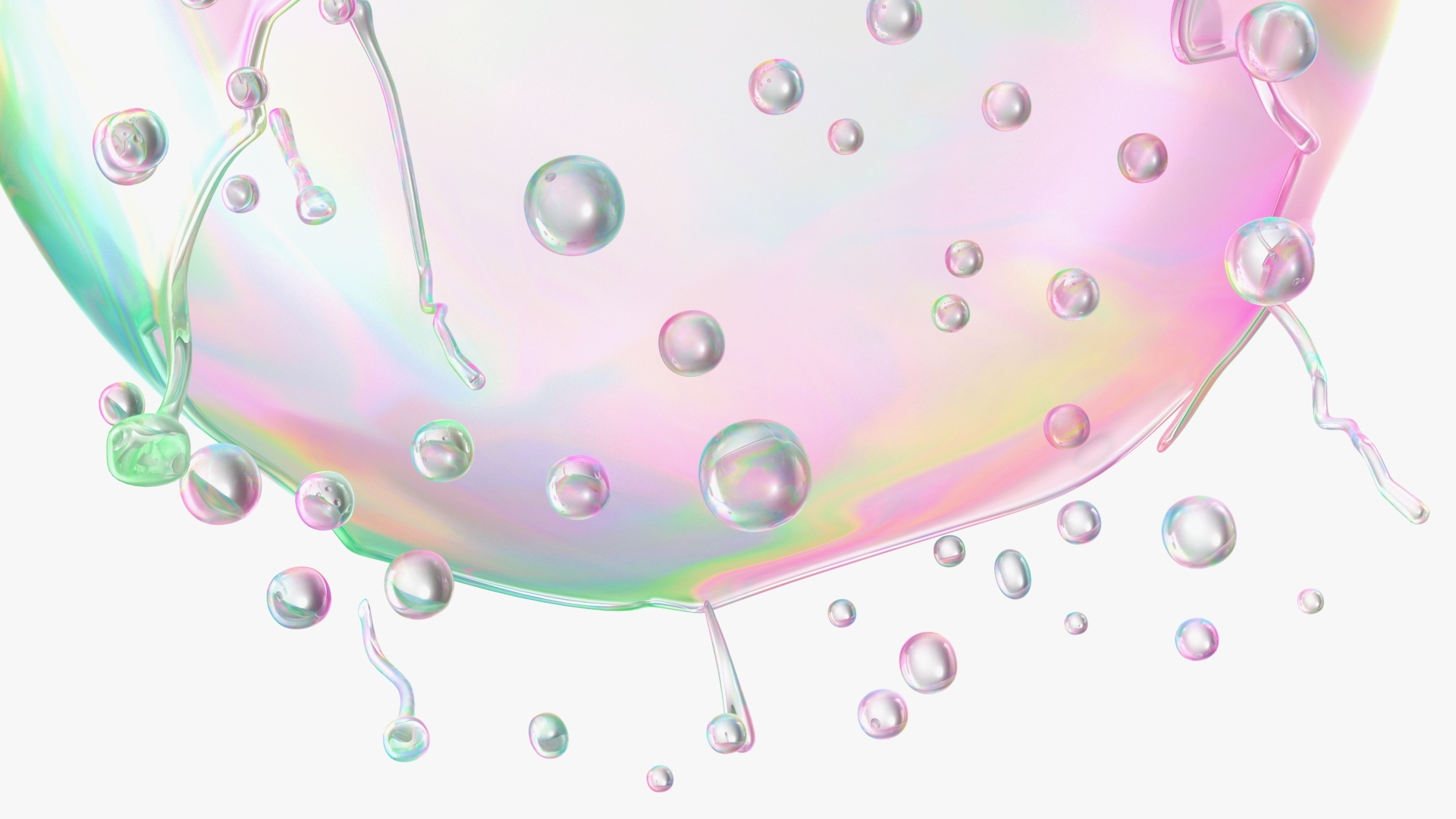3D model Soap Bubble Burst Stage 3