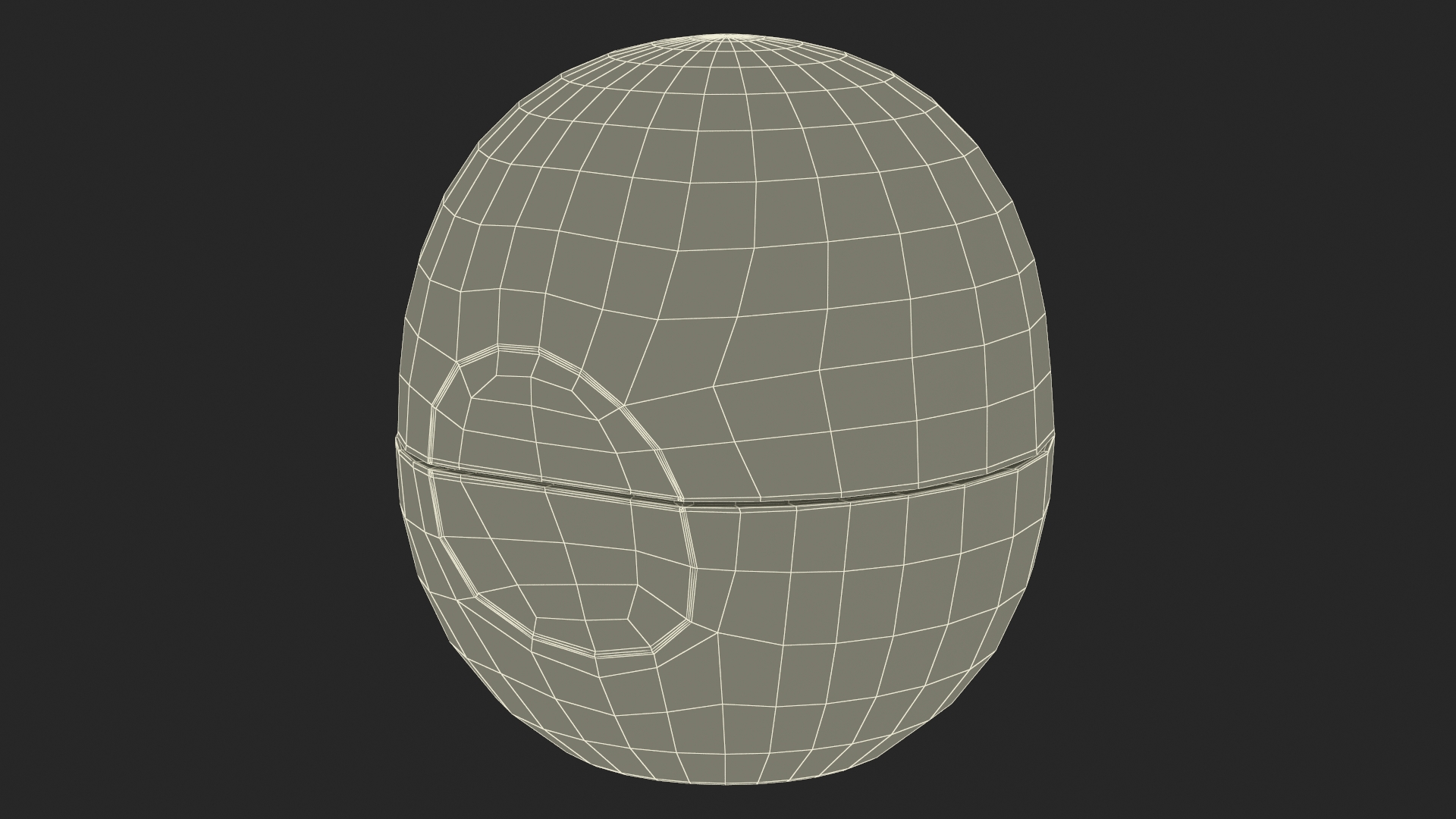 3D model EOS Lip Balm Sphere Red Closed