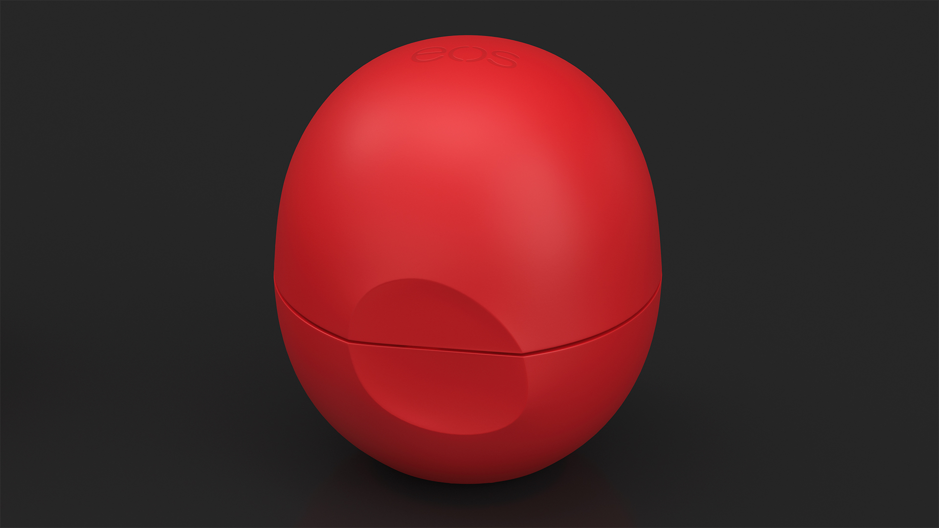 3D model EOS Lip Balm Sphere Red Closed