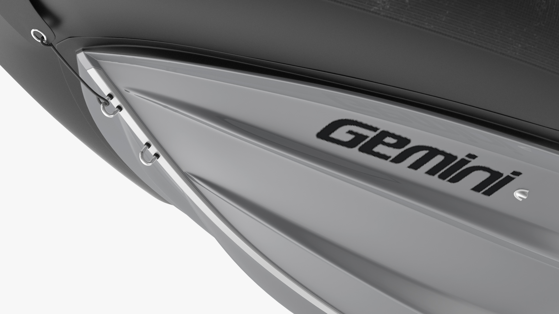 3D Boat Grey Waverider 1060 GRP Cabin Rigged
