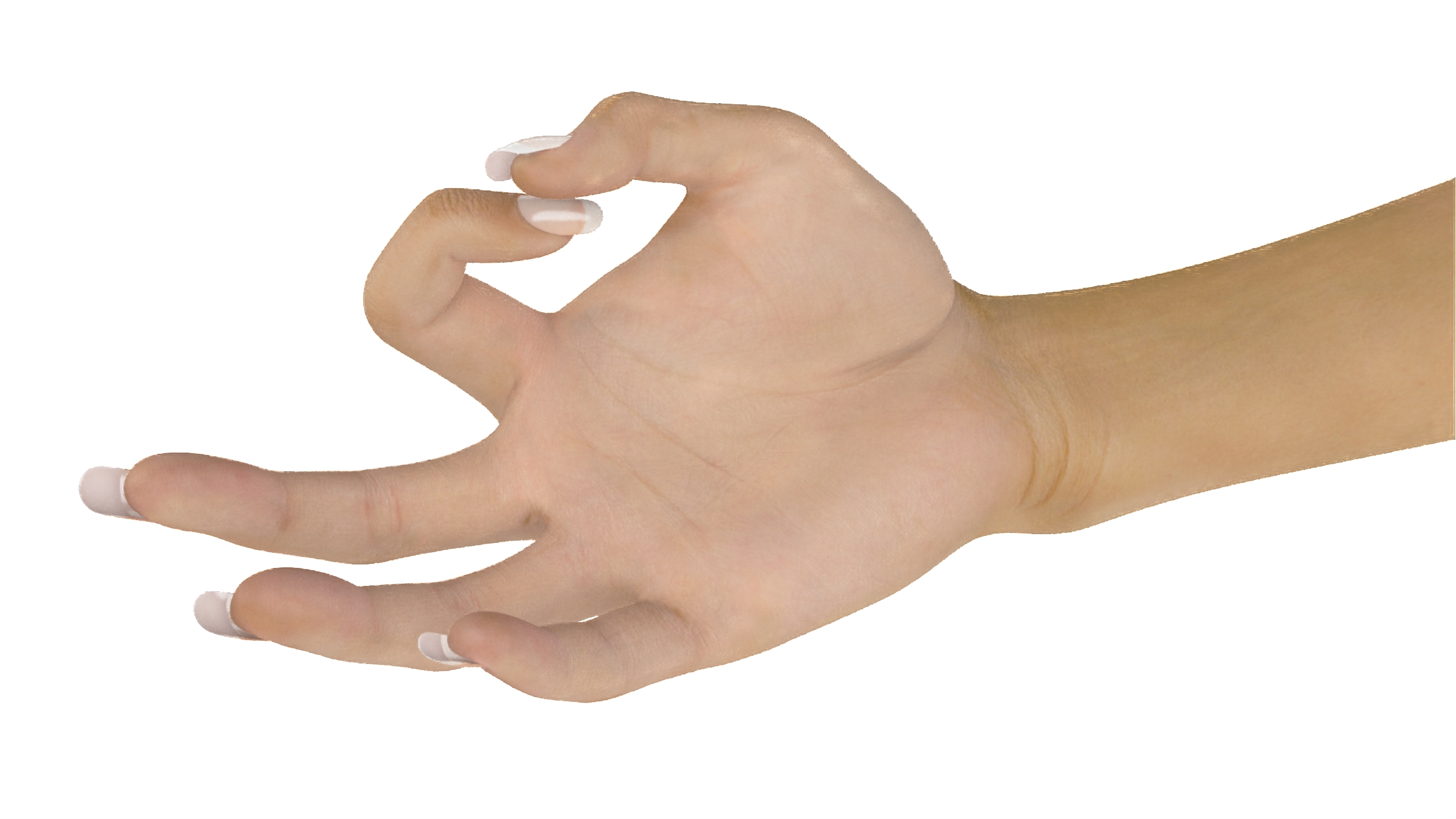 3D Woman Hand OK Pose model