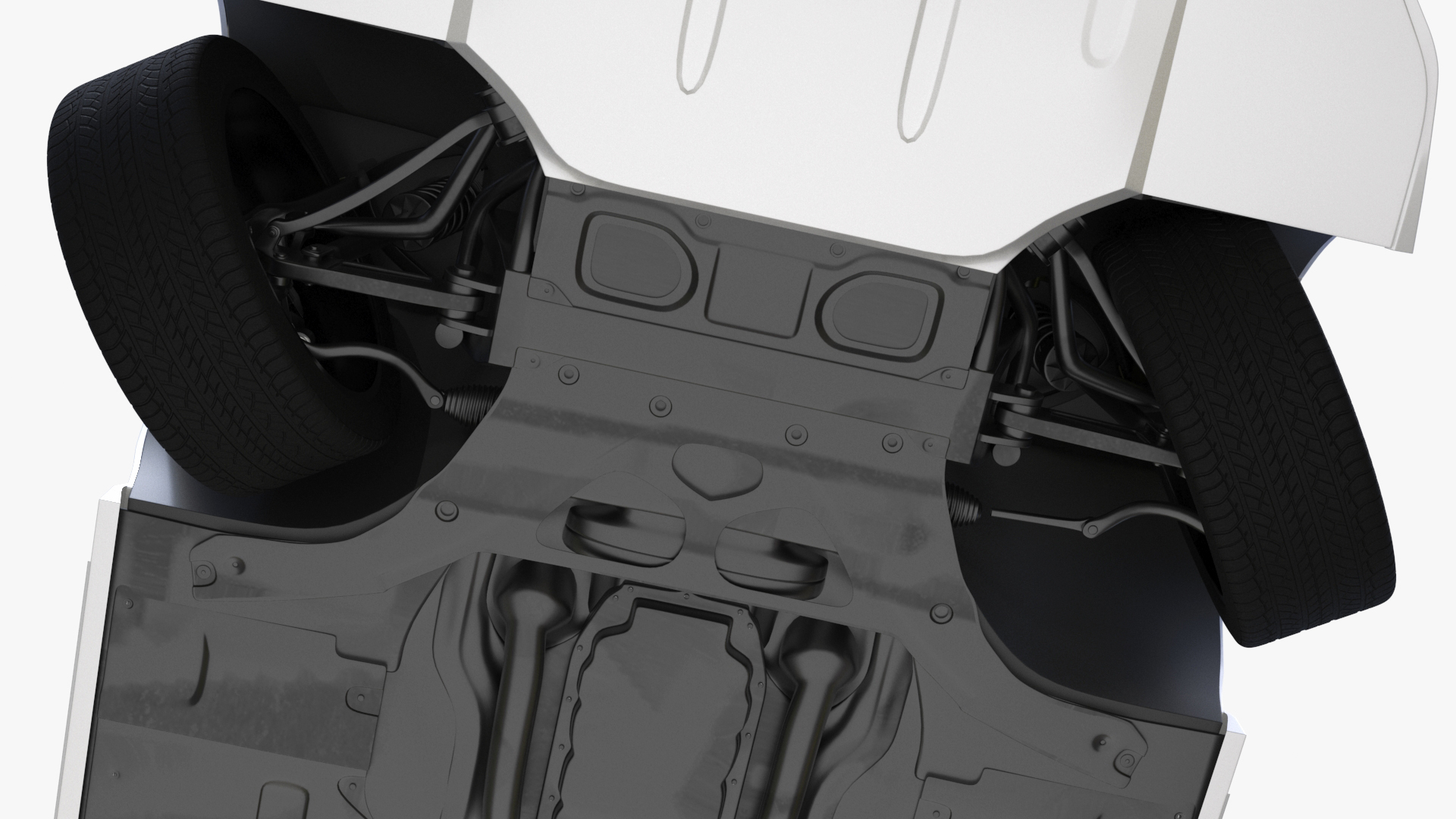 Toyota Camry Hybrid Ice Cap Rigged 3D model