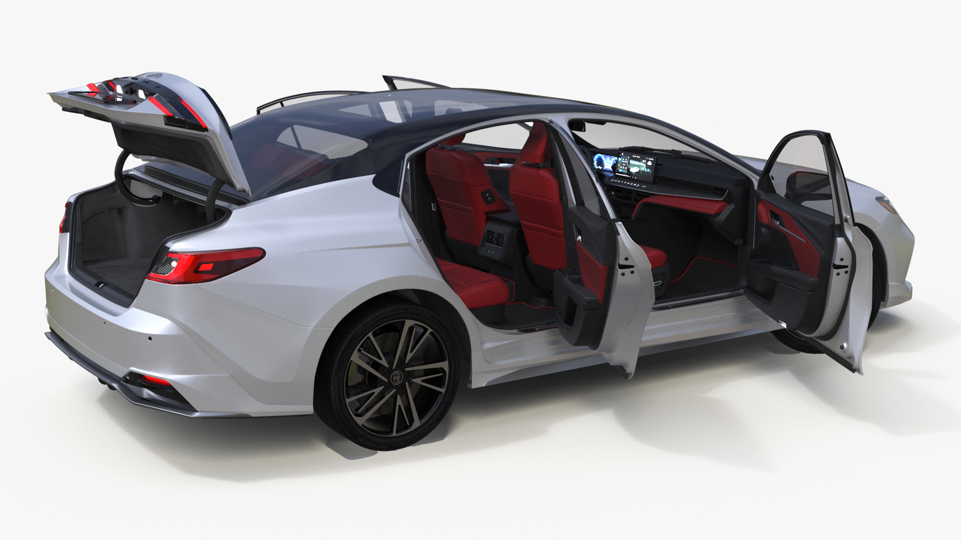 Toyota Camry Hybrid Ice Cap Rigged 3D model