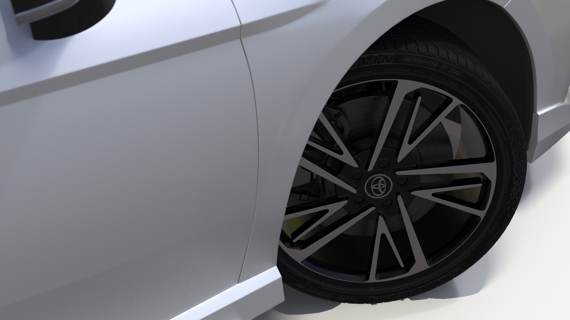 Toyota Camry Hybrid Ice Cap Rigged 3D model