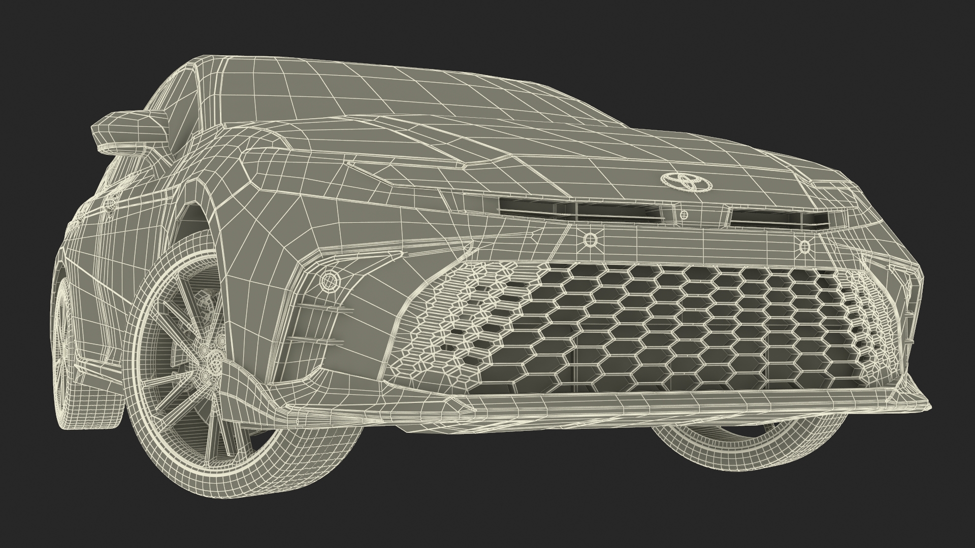 Toyota Camry Hybrid Ice Cap Rigged 3D model