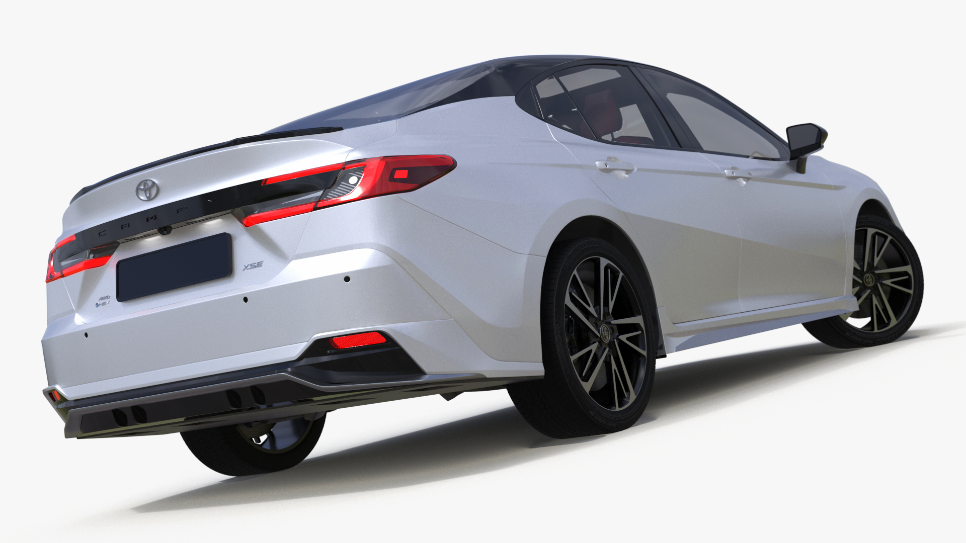 Toyota Camry Hybrid Ice Cap Rigged 3D model