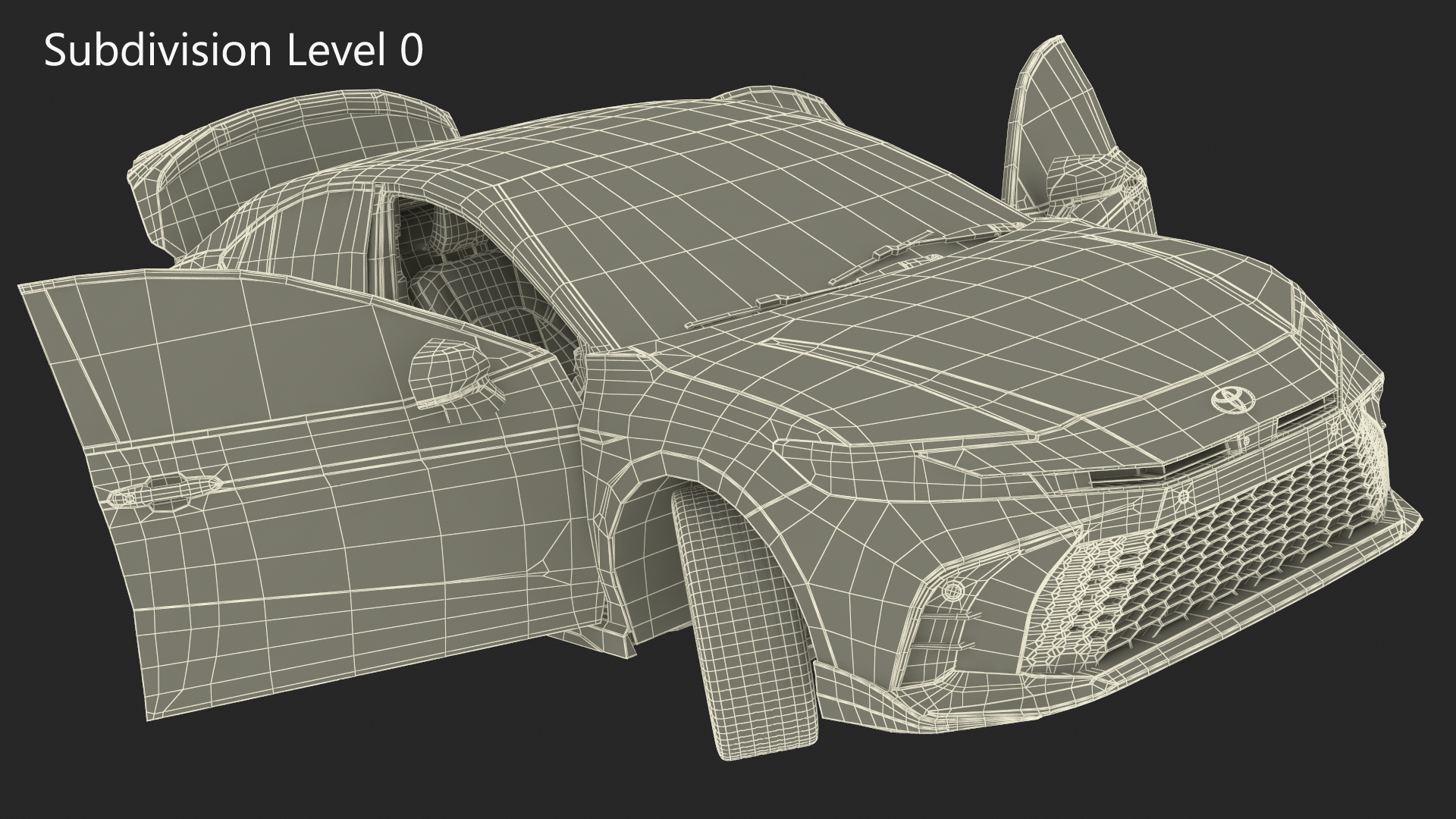 Toyota Camry Hybrid Ice Cap Rigged 3D model