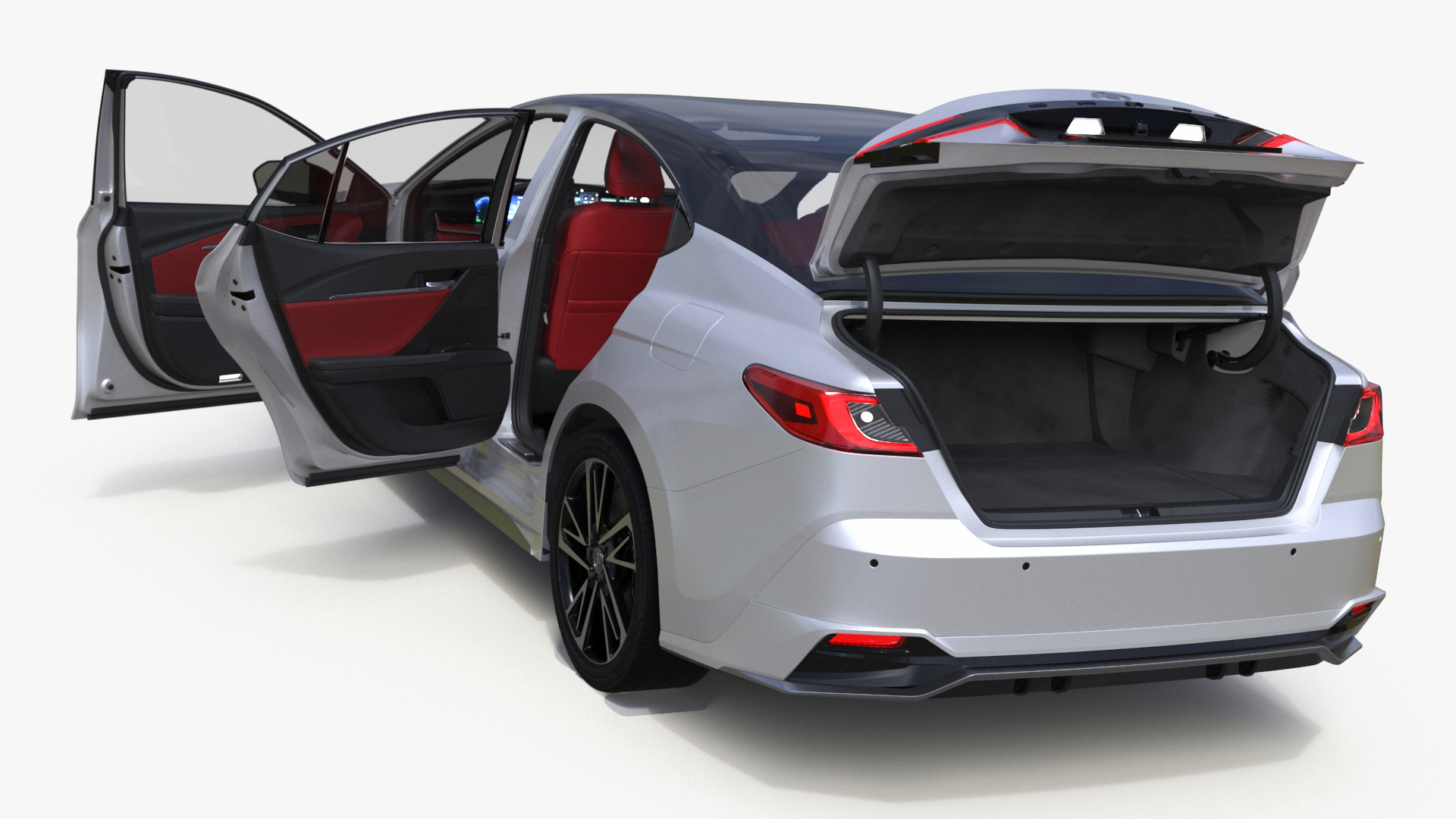 Toyota Camry Hybrid Ice Cap Rigged 3D model