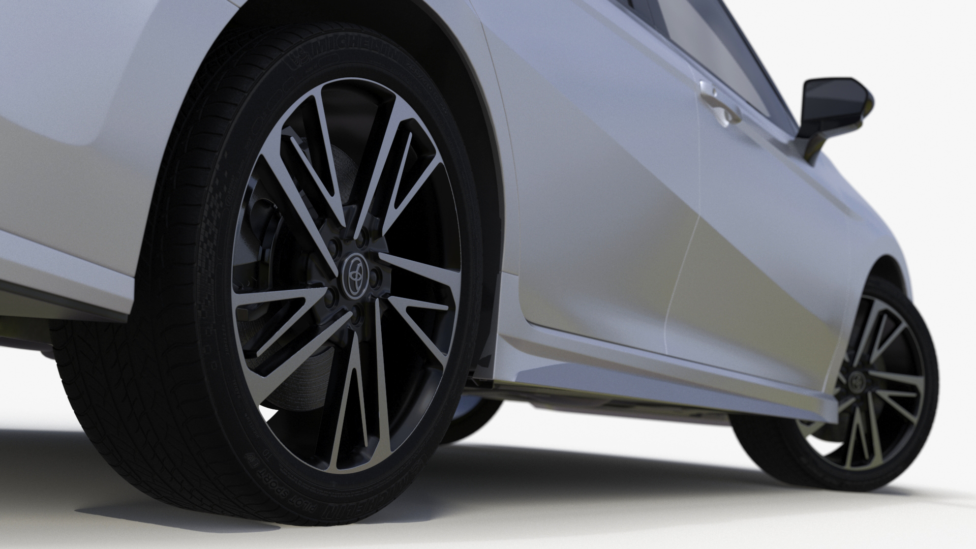Toyota Camry Hybrid Ice Cap Rigged 3D model