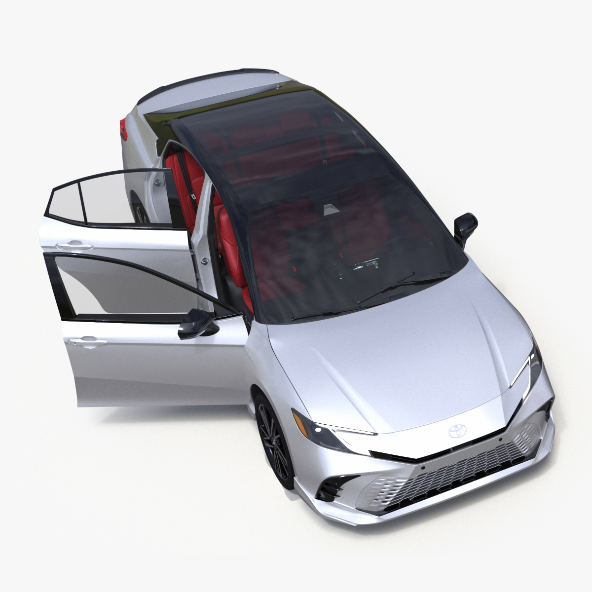 Toyota Camry Hybrid Ice Cap Rigged 3D model