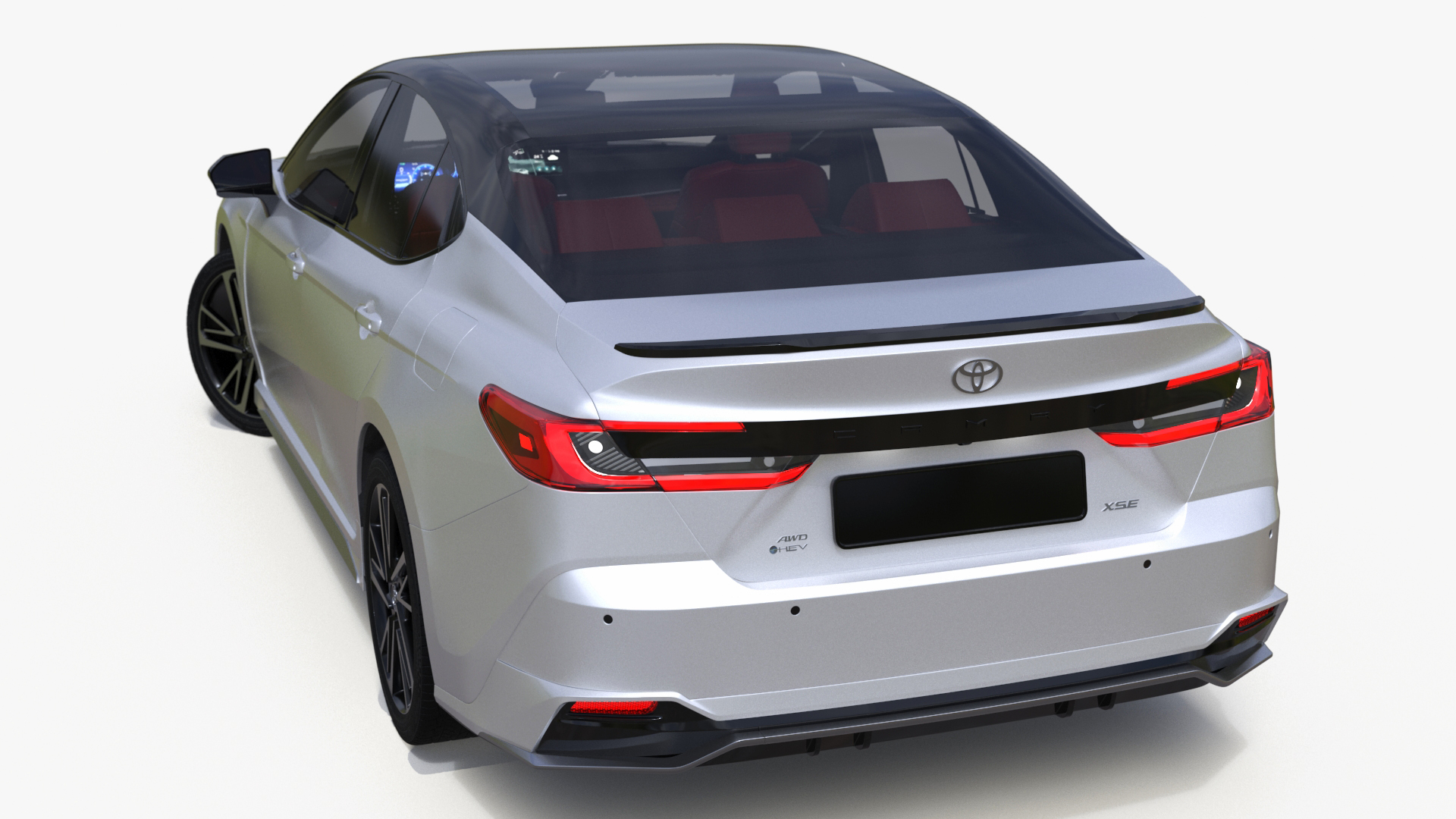 Toyota Camry Hybrid Ice Cap Rigged 3D model