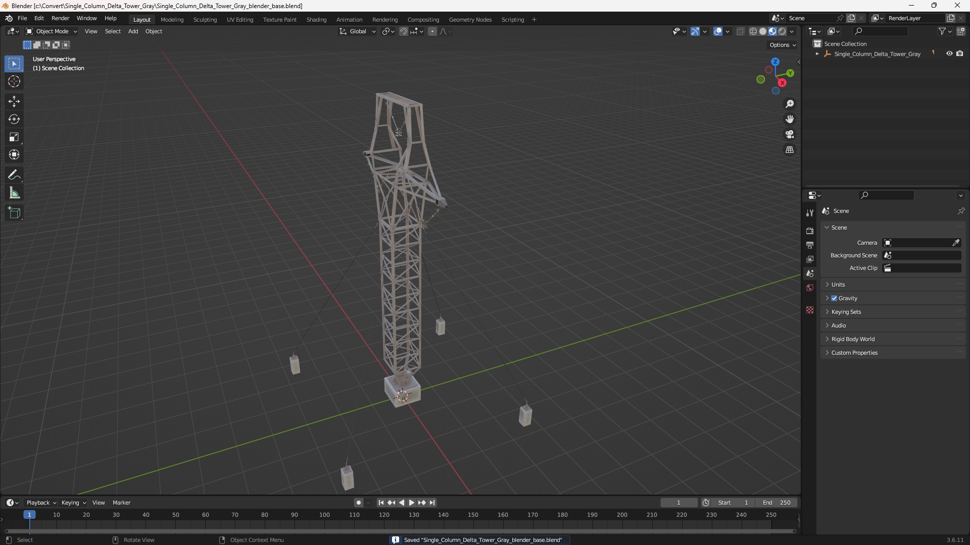 Single Column Delta Tower Gray - view 10
