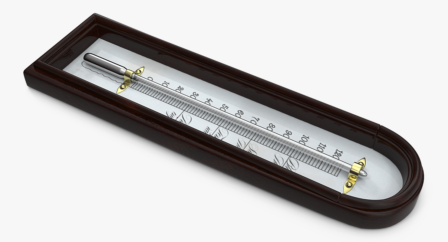 Antique Thermometer 3D model
