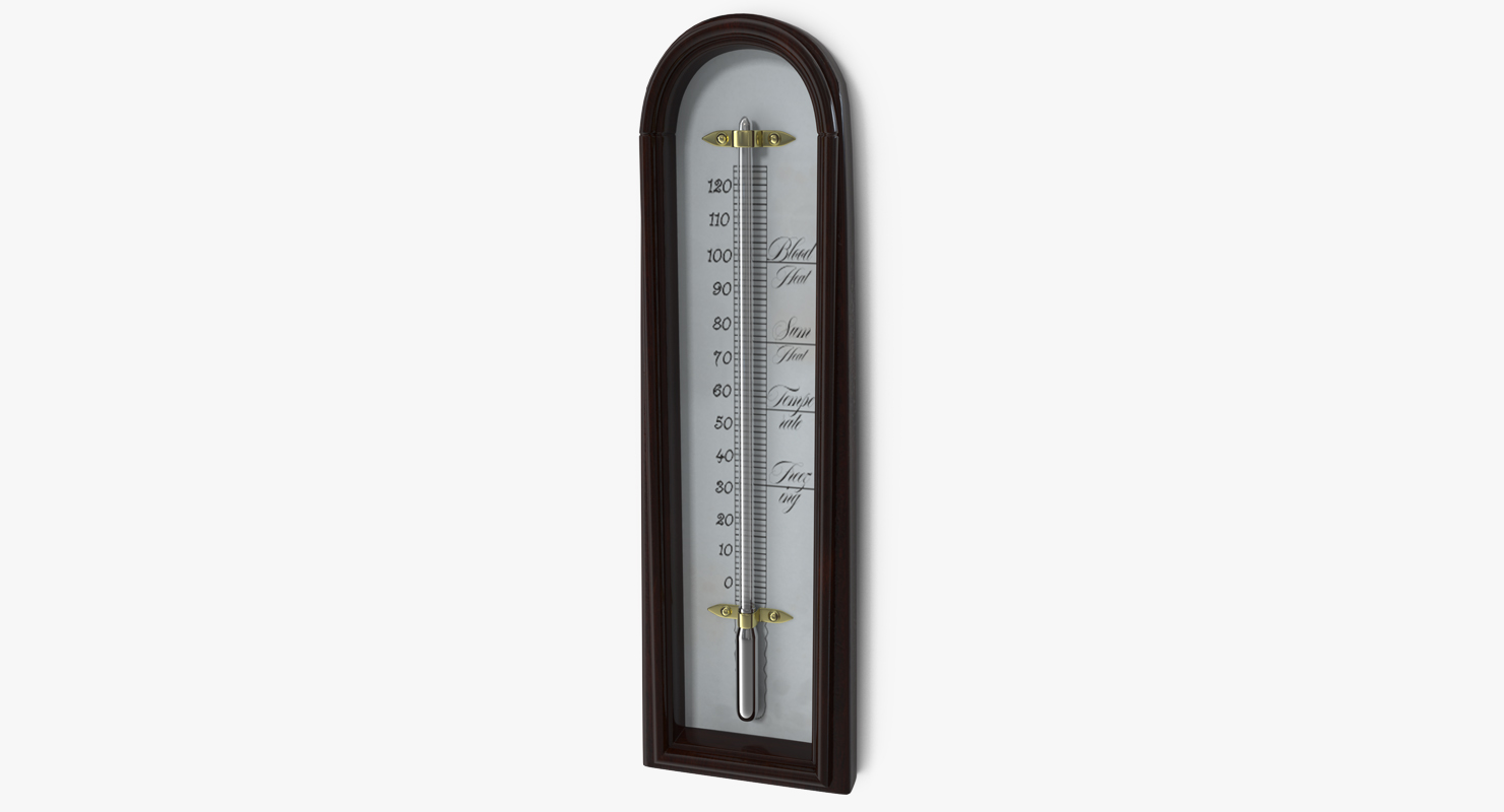 Antique Thermometer 3D model