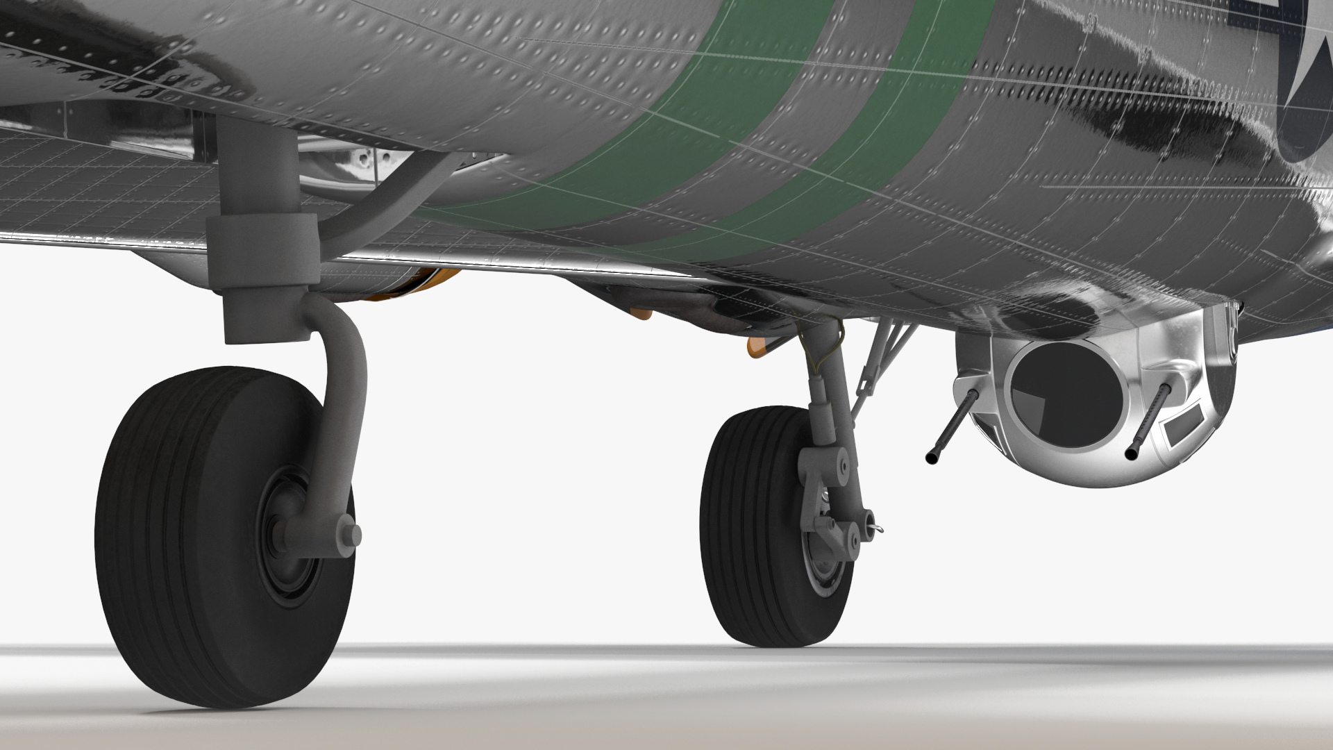 Military Bomber B-17 Rigged 3D