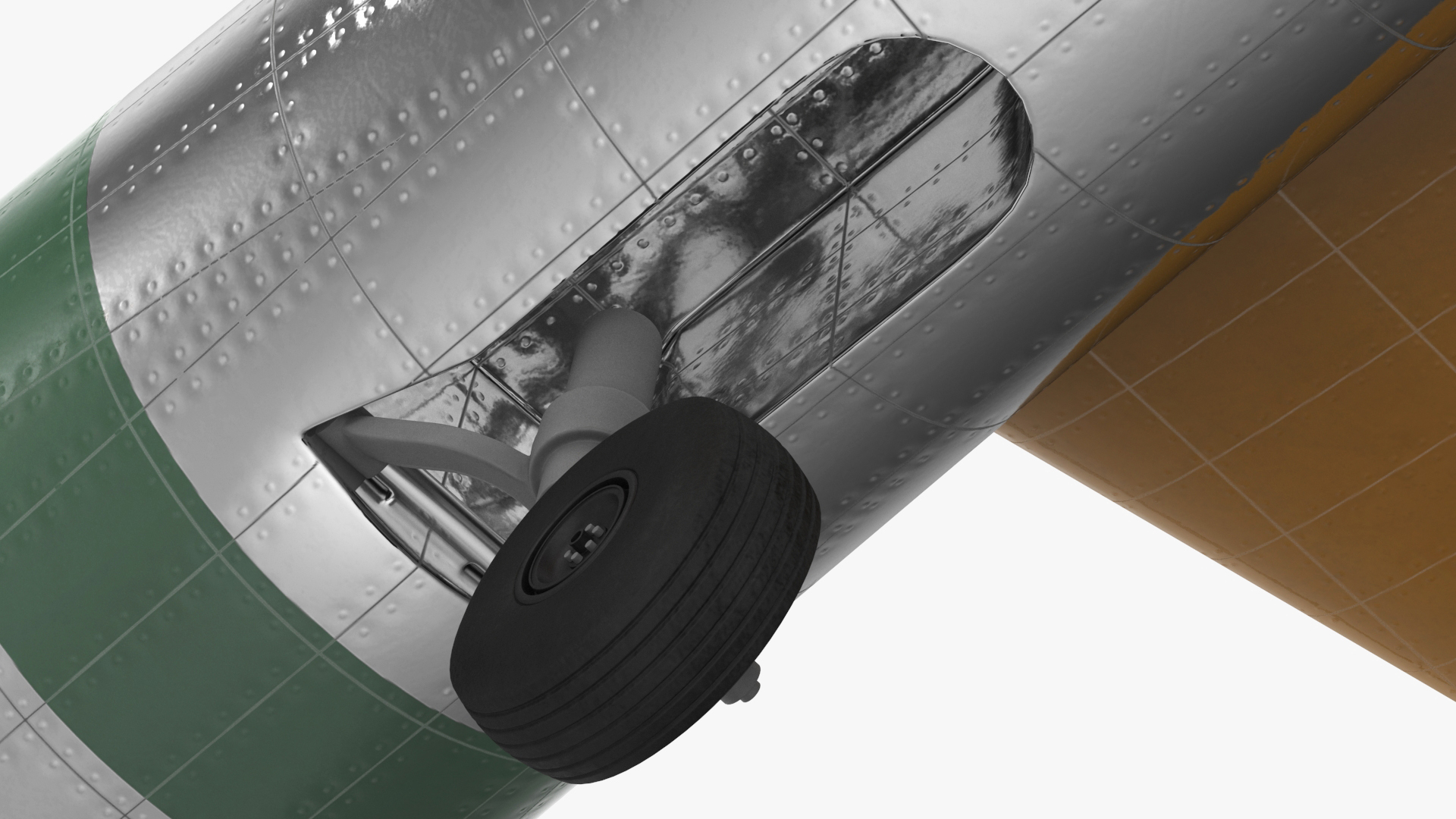 Military Bomber B-17 Rigged 3D