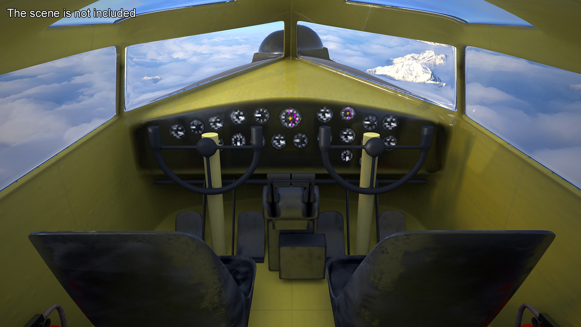 Military Bomber B-17 Rigged 3D