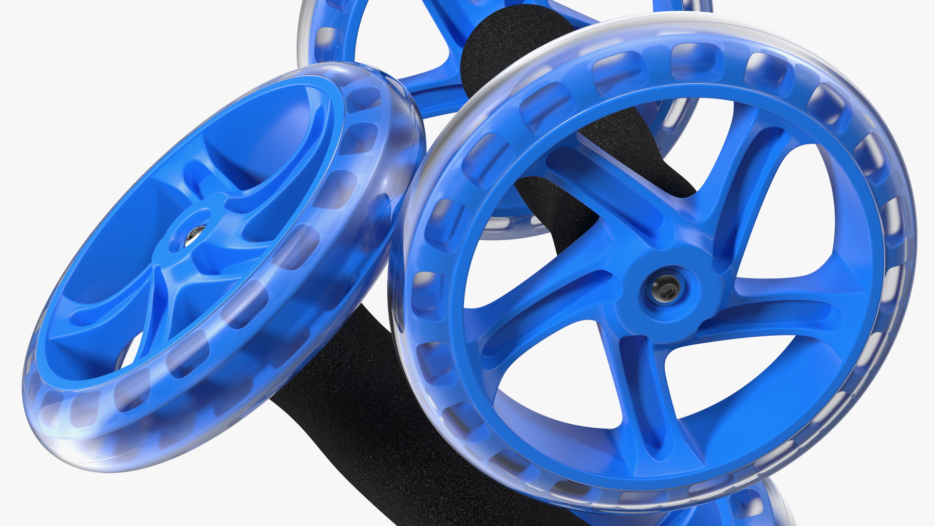Pair of Ab Wheel Rollers 3D model