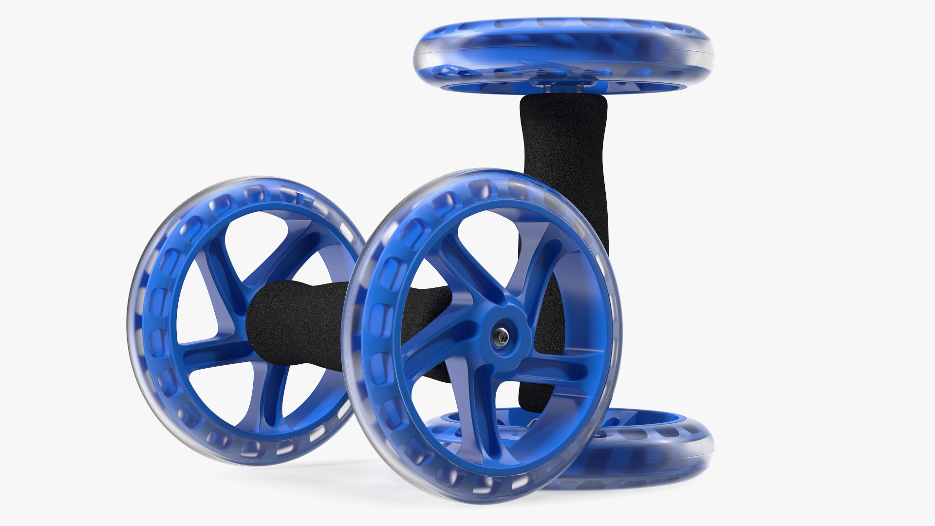 Pair of Ab Wheel Rollers 3D model