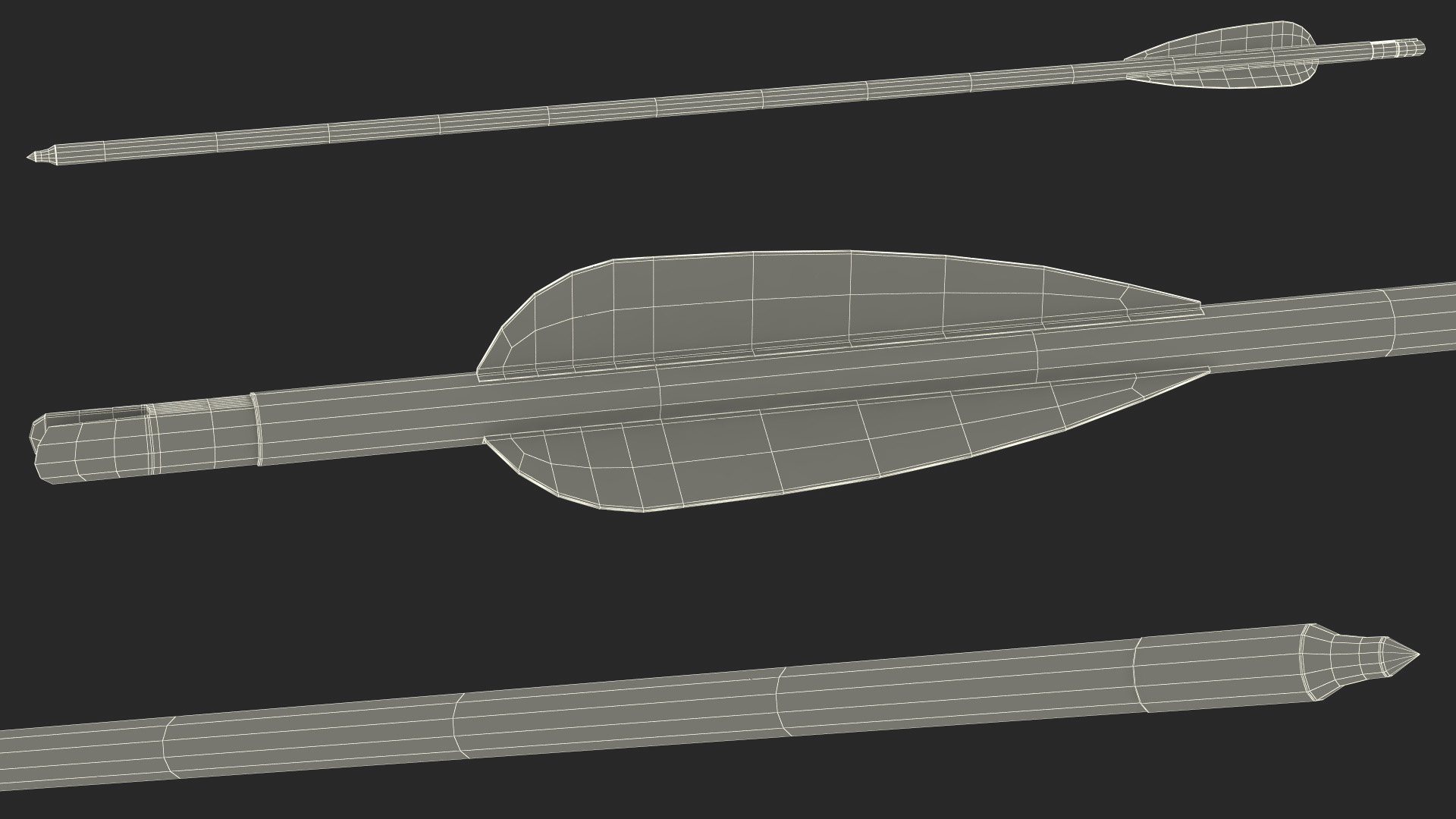 3D model Hunting Arrow Carbon
