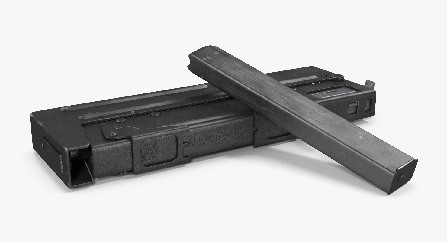 3D model Russian Folding Submachine Gun PP 90 SMG