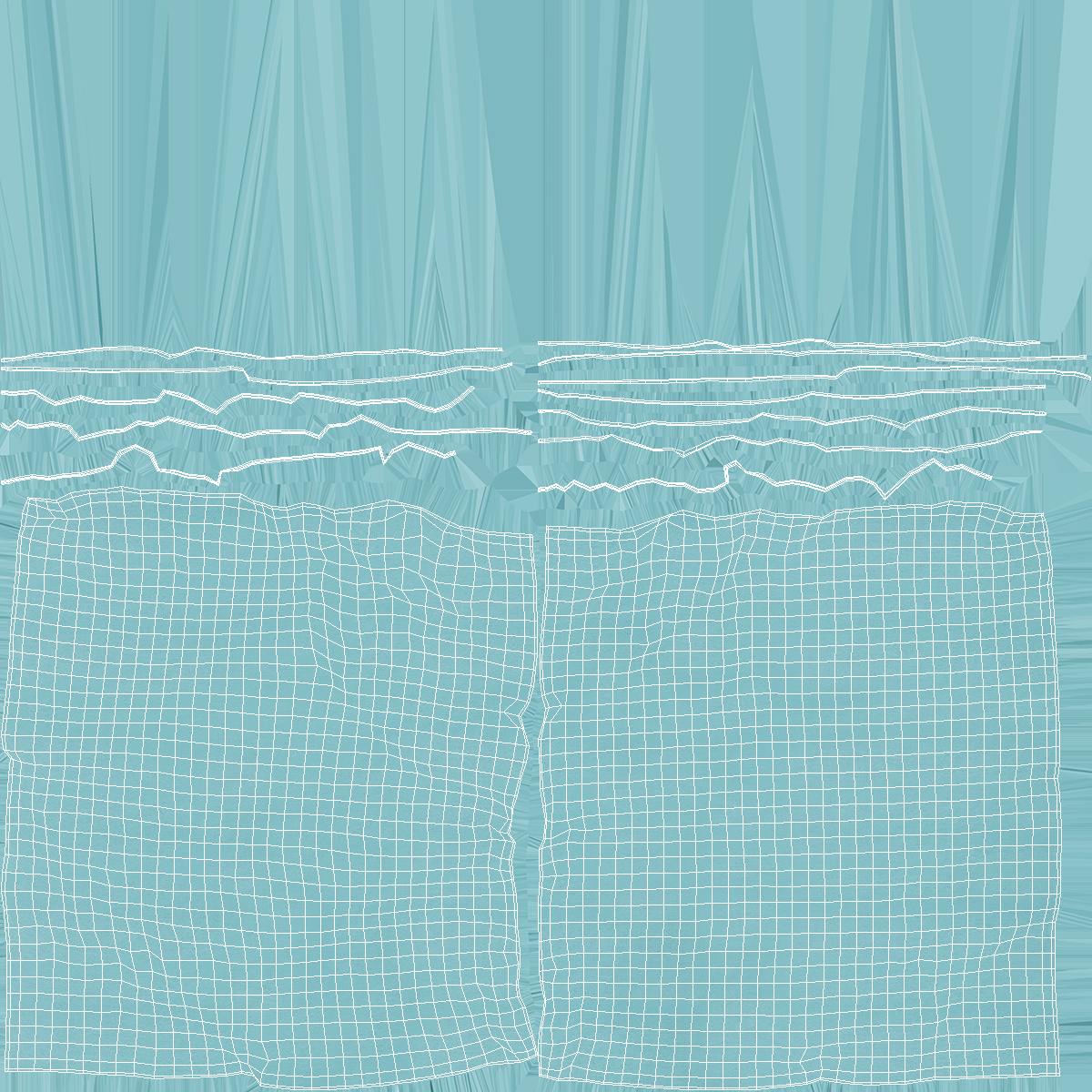 3D Kitchen Microfiber Blue model