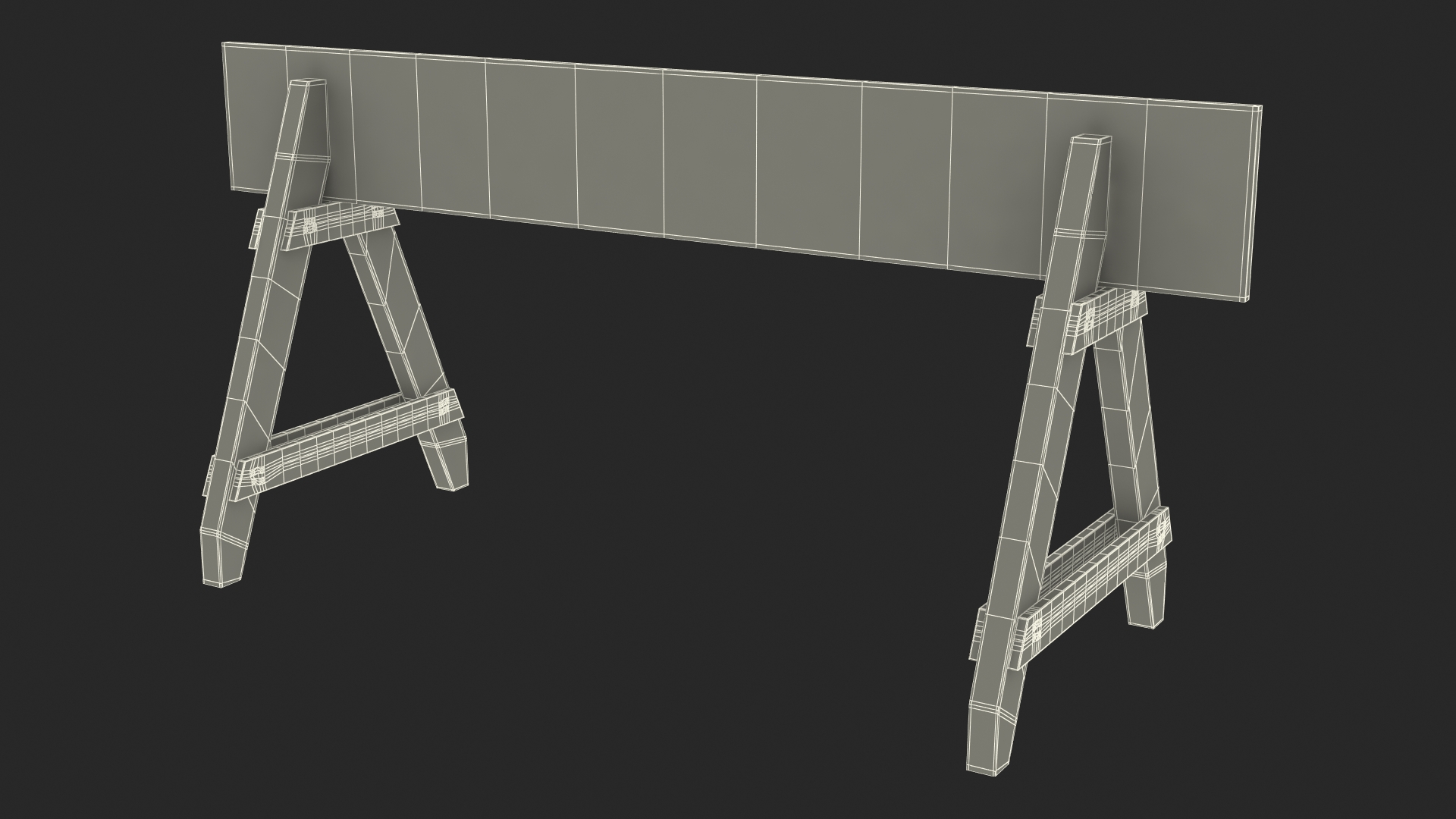 NYPD Police Barricade Barrier 3D model
