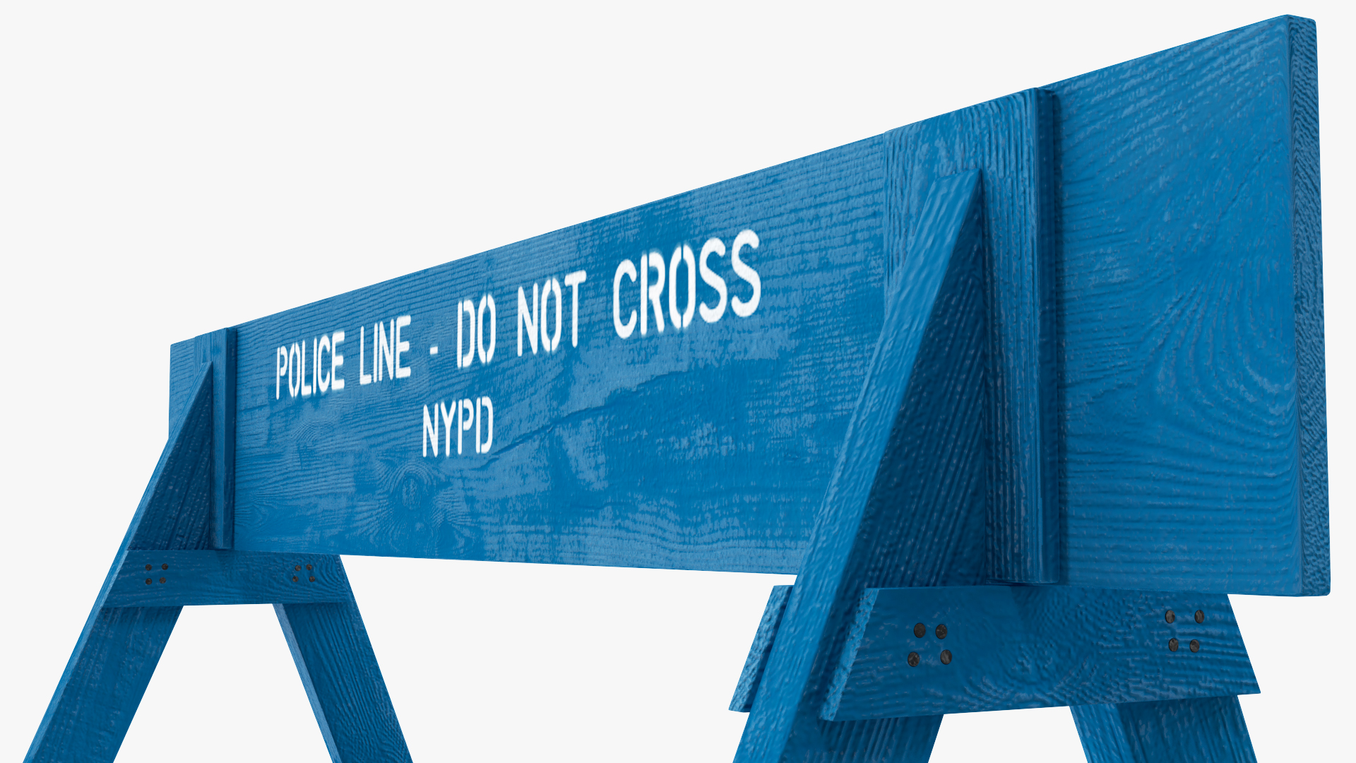 NYPD Police Barricade Barrier 3D model