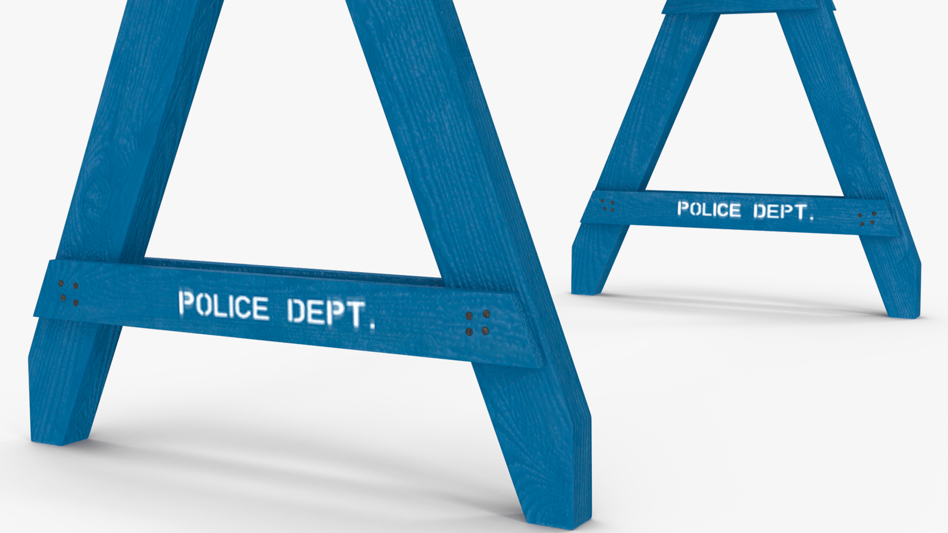 NYPD Police Barricade Barrier 3D model