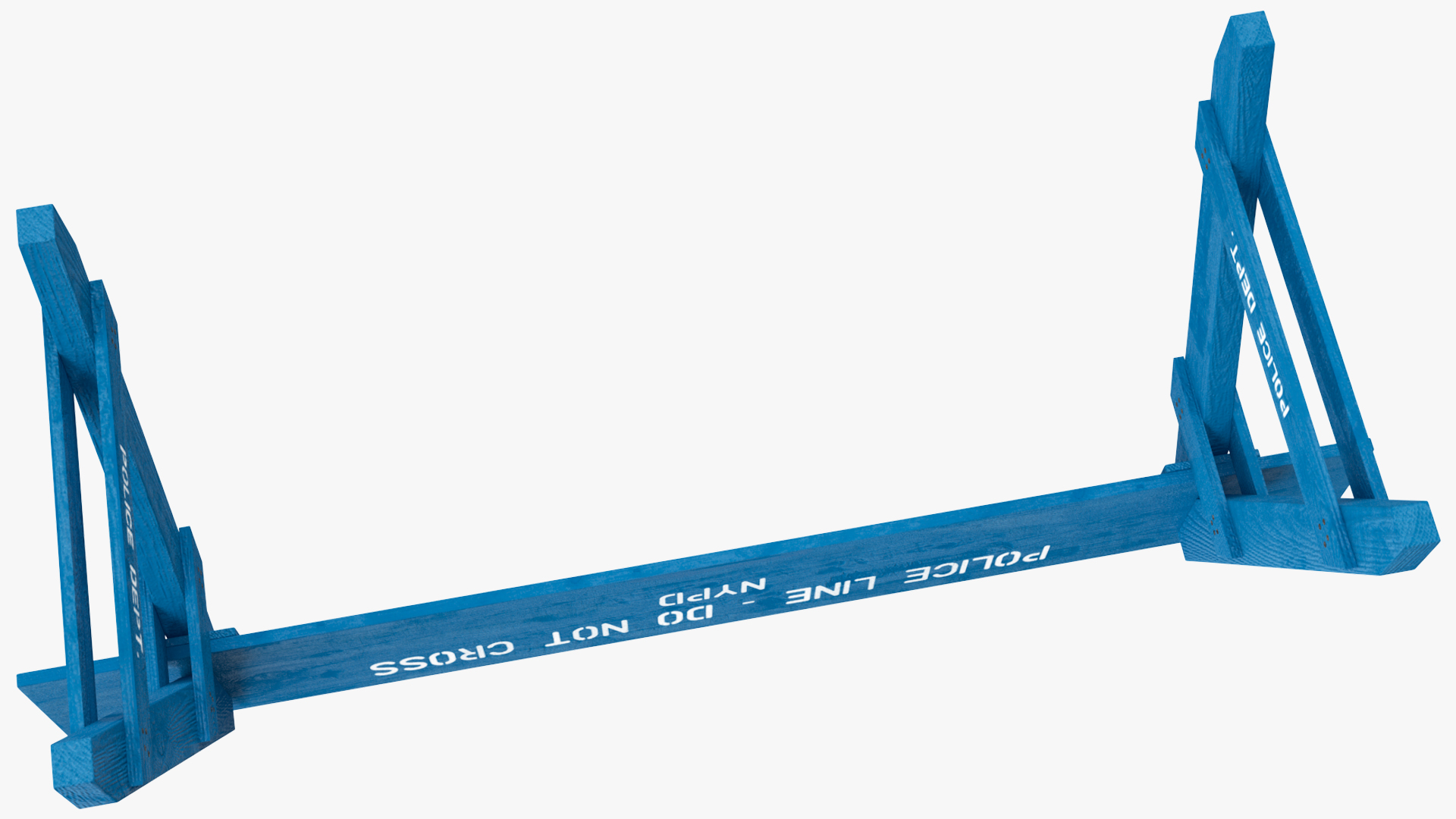 NYPD Police Barricade Barrier 3D model