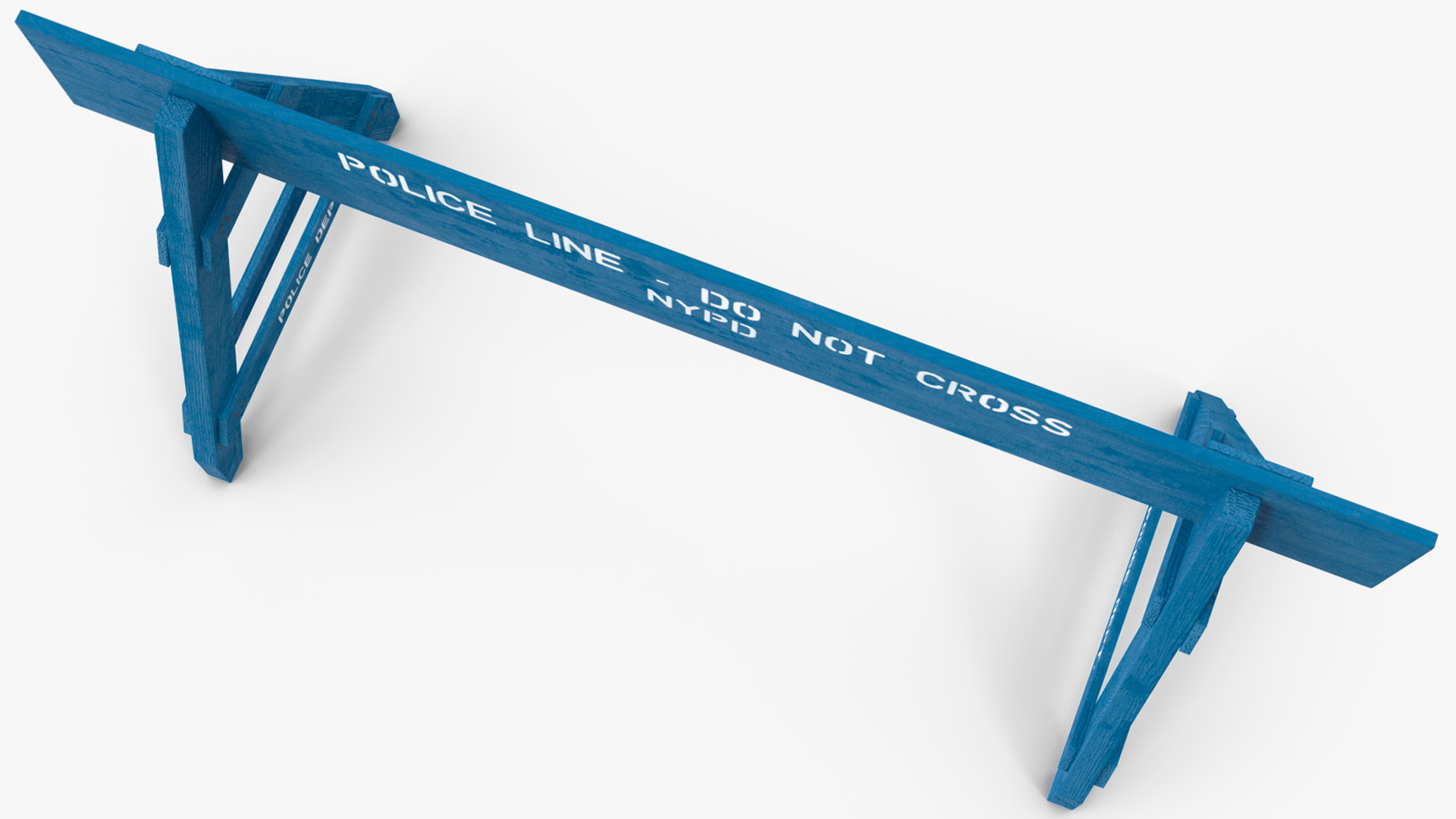 NYPD Police Barricade Barrier 3D model