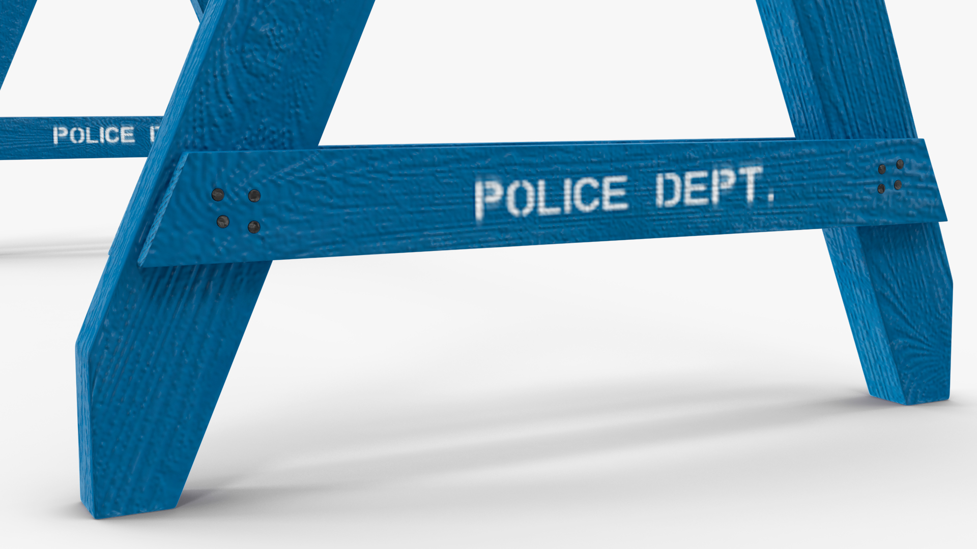 NYPD Police Barricade Barrier 3D model