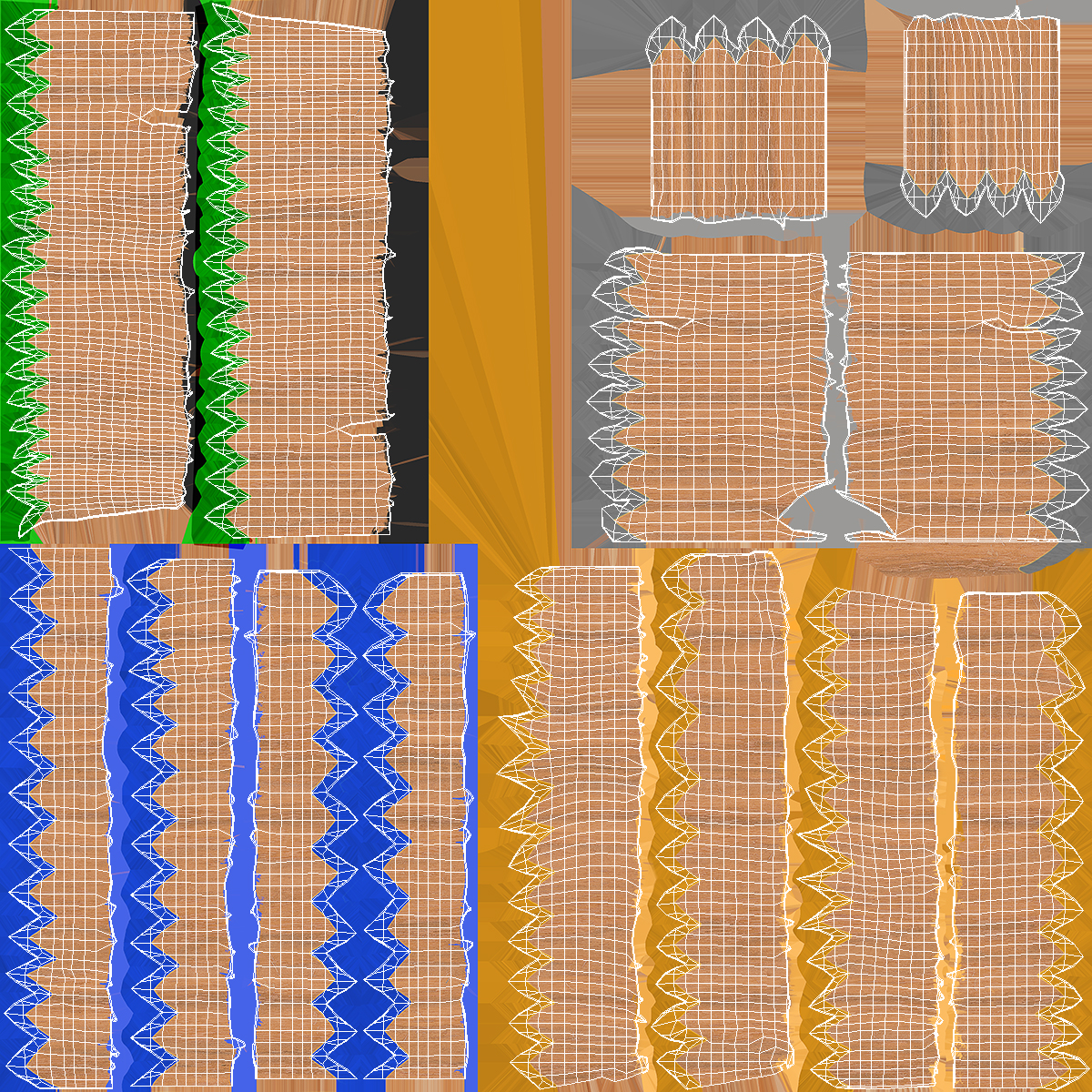 3D model Shavings from Colorful Pencils