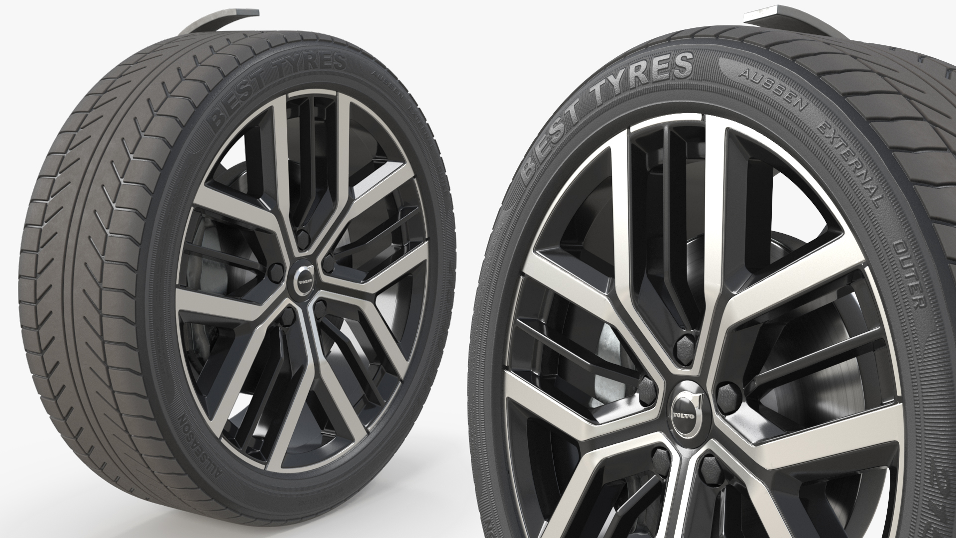 Volvo EX60 Multi Spoke Alloy Wheel Black - view 2