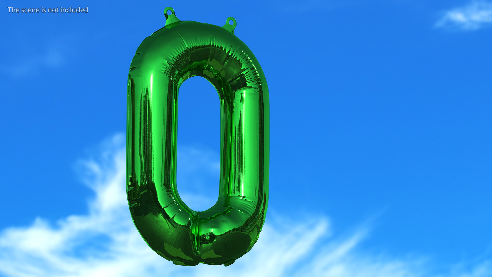 Balloon Numbers Set Multicolored 3D