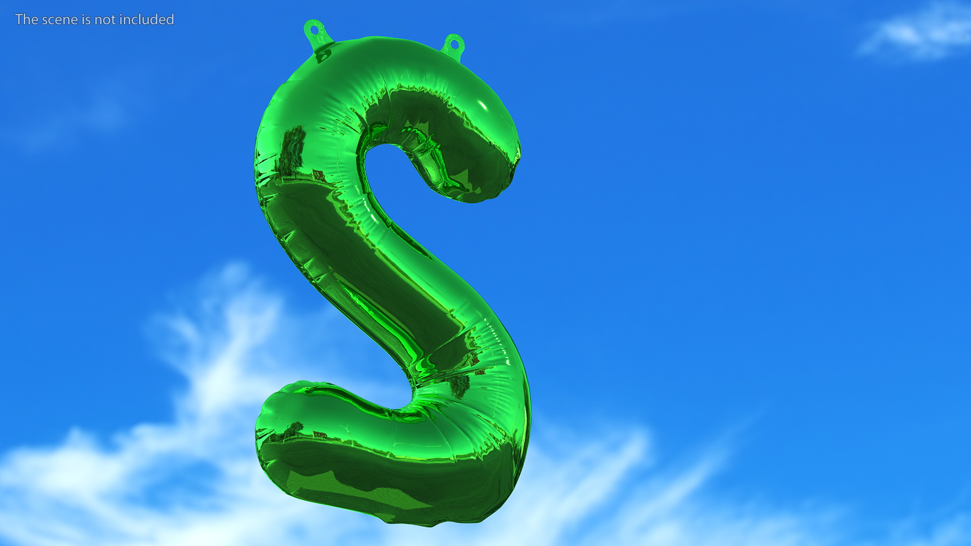 Balloon Numbers Set Multicolored 3D