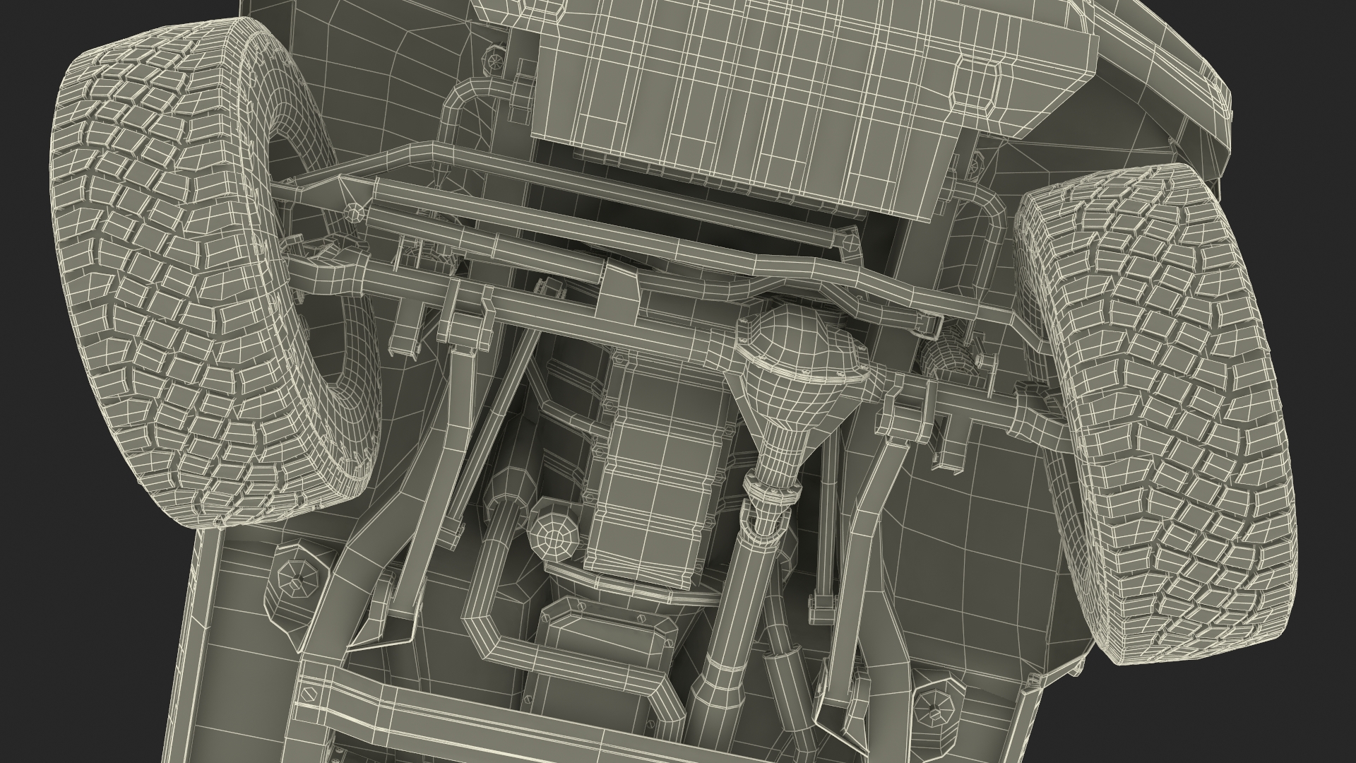 3D model Ford Bronco Two Door Area 51 Rigged