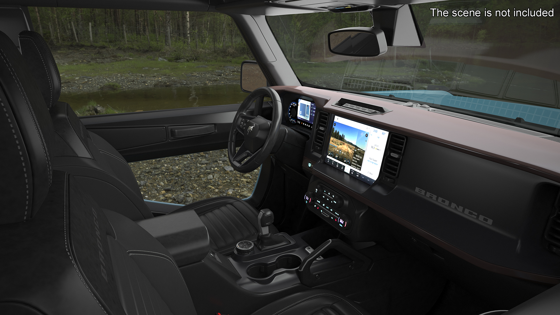 3D model Ford Bronco Two Door Area 51 Rigged