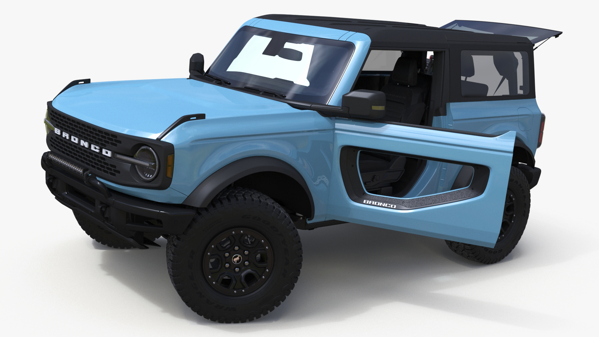 3D model Ford Bronco Two Door Area 51 Rigged