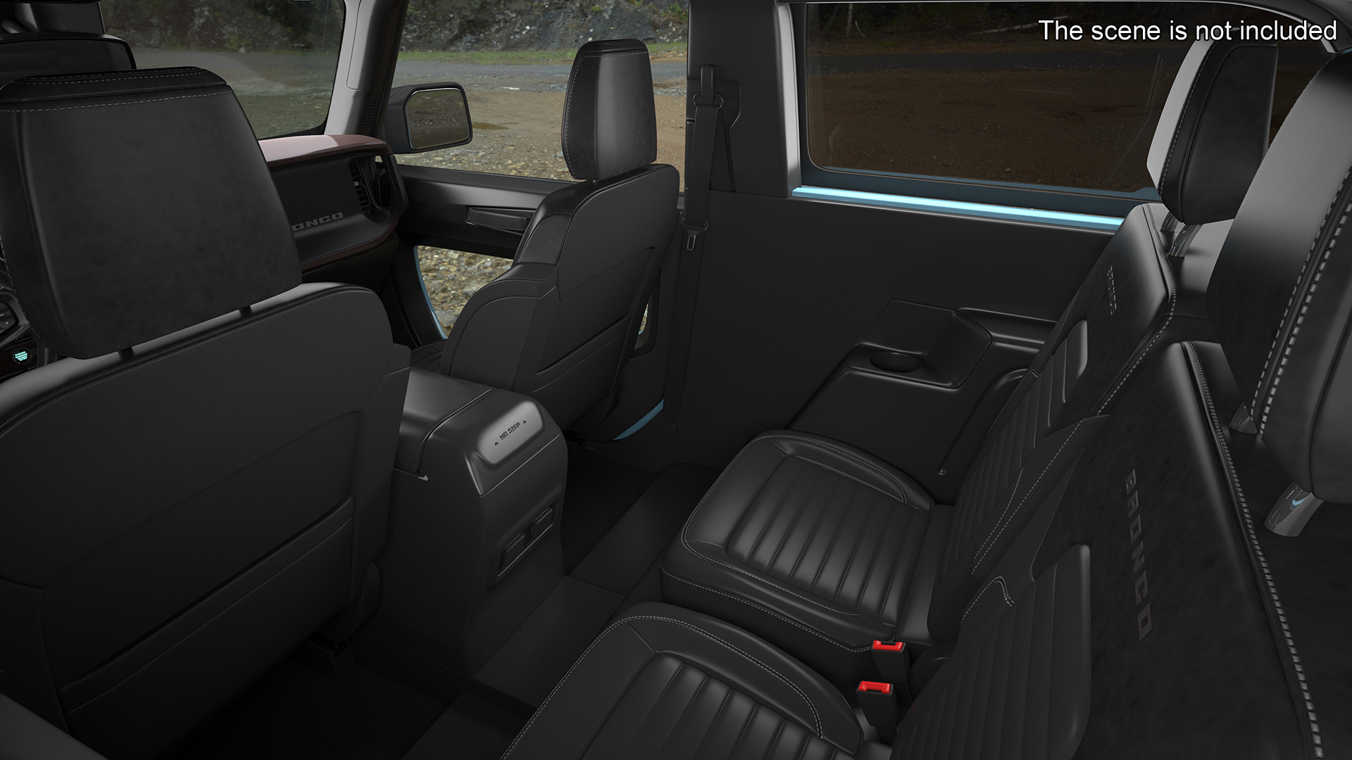 3D model Ford Bronco Two Door Area 51 Rigged
