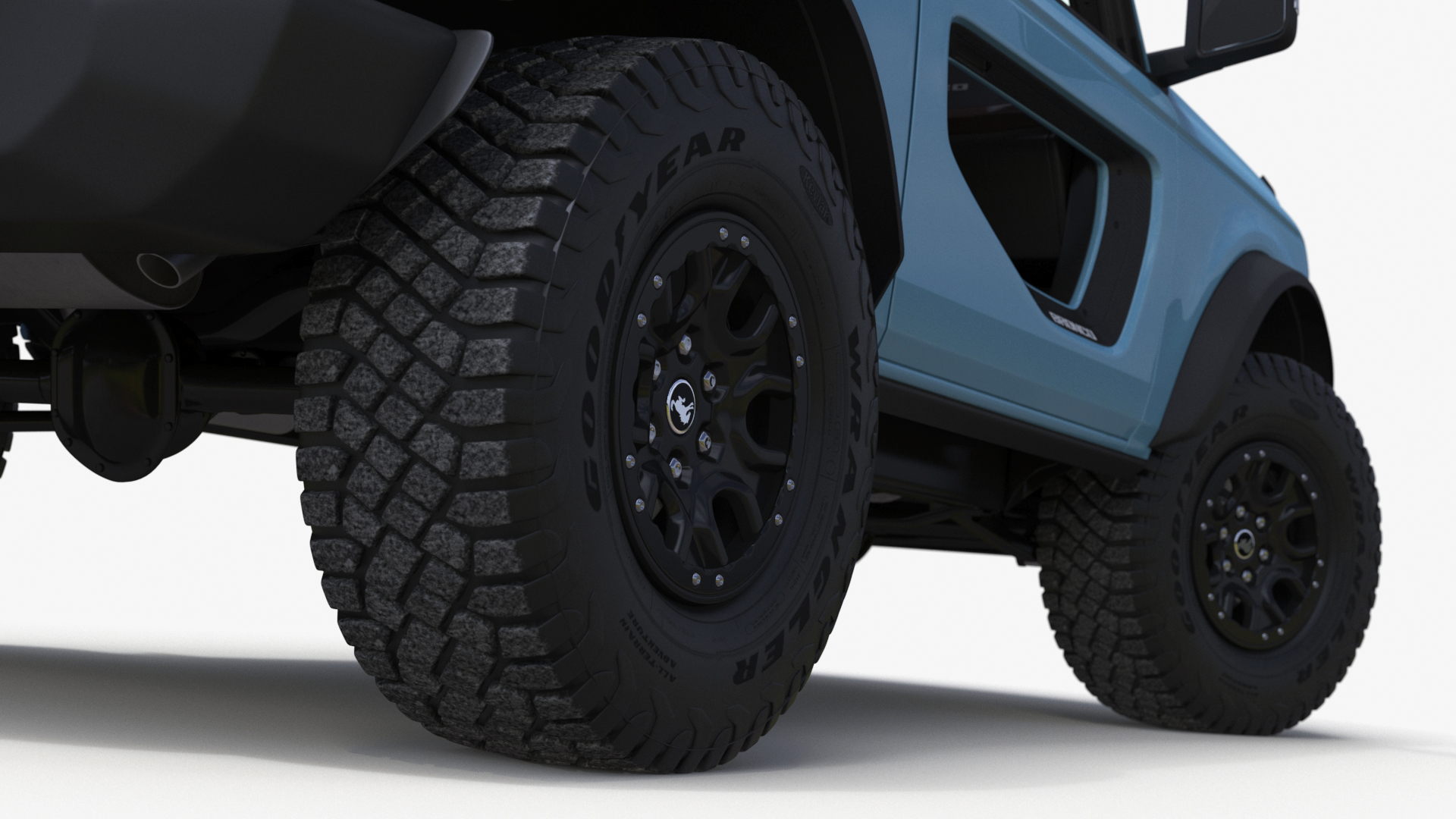 3D model Ford Bronco Two Door Area 51 Rigged