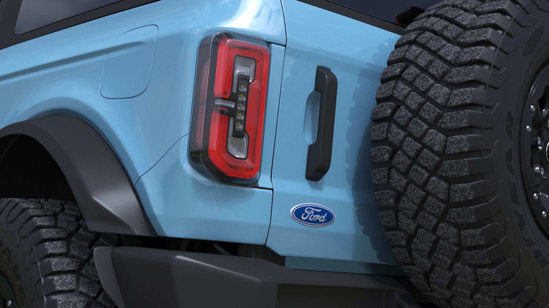 3D model Ford Bronco Two Door Area 51 Rigged