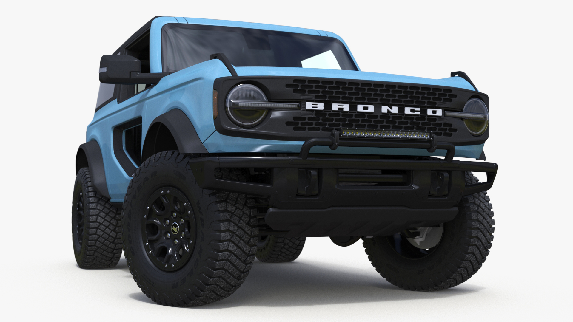 3D model Ford Bronco Two Door Area 51 Rigged