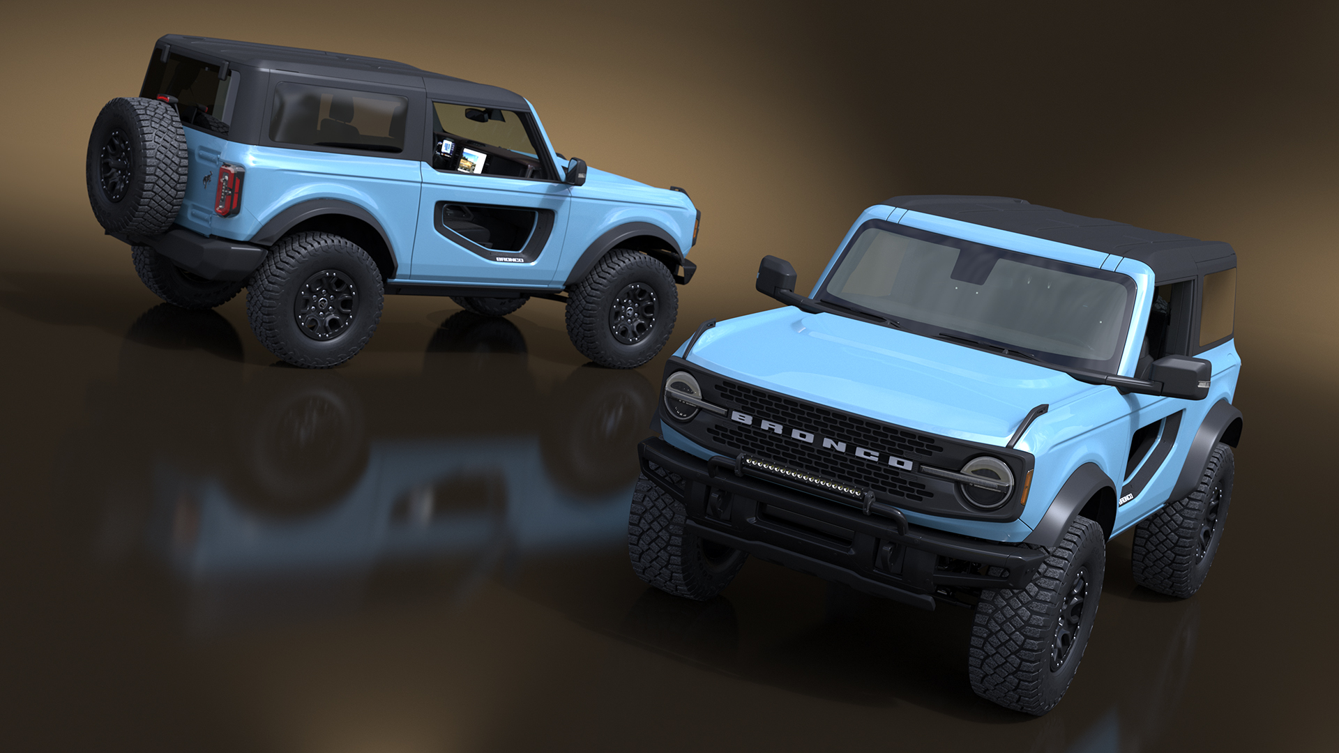 3D model Ford Bronco Two Door Area 51 Rigged
