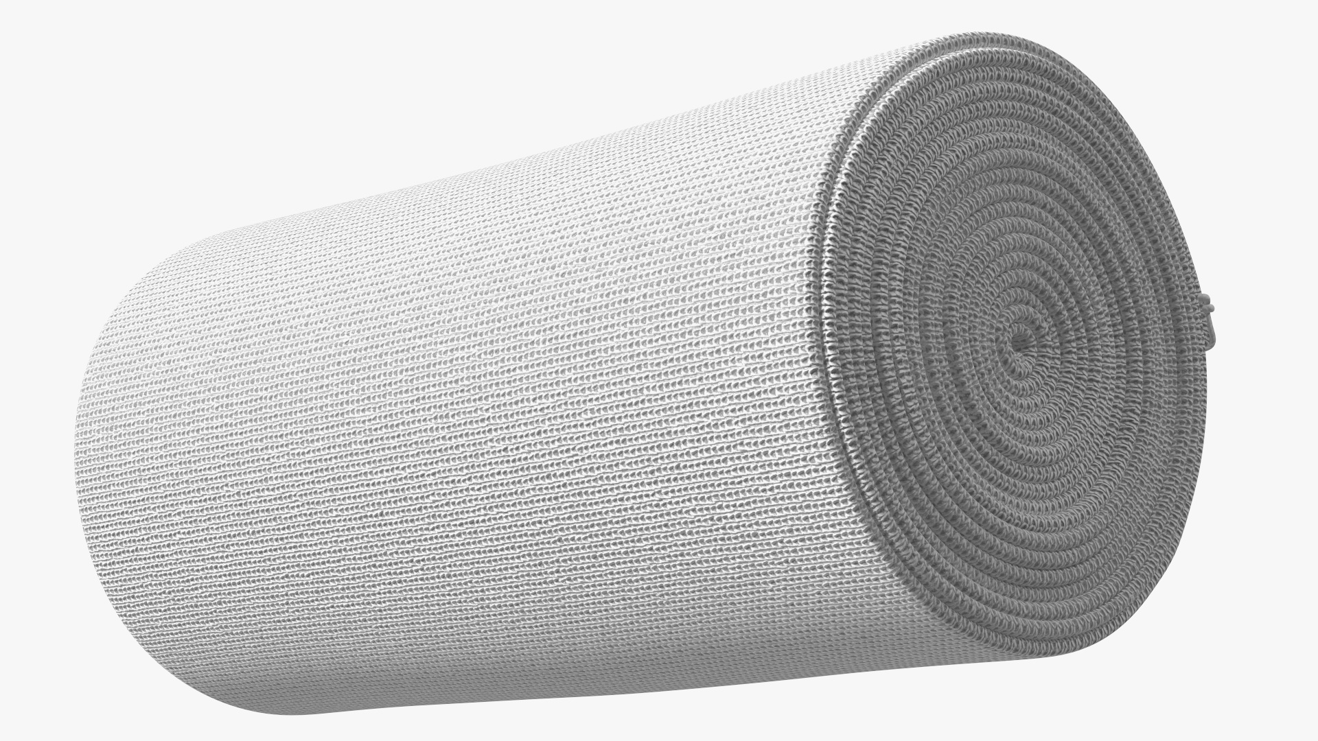 3D model Rolled Elastic Bandage White with Clamps