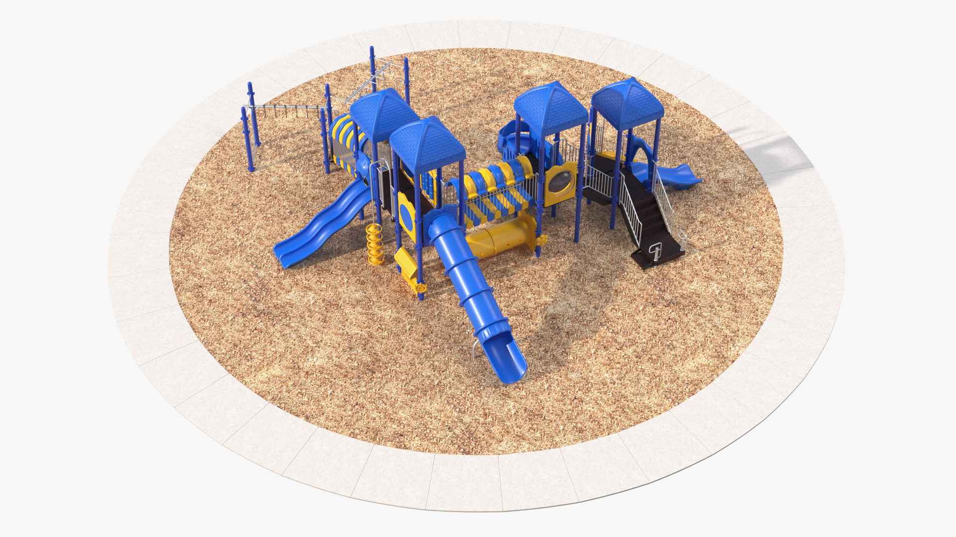 Outdoor Commercial Grade Play Equipment 3D model