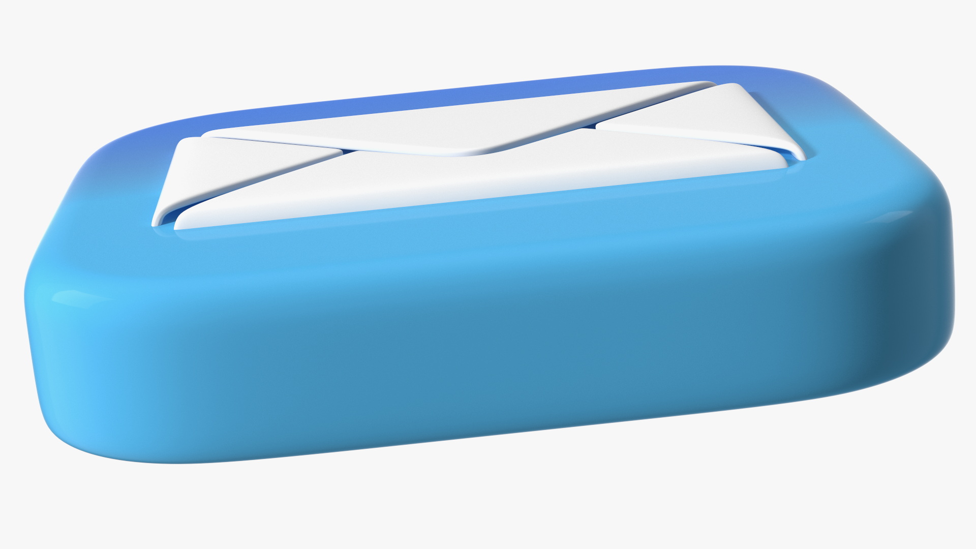 3D model iPhone iOS Mail Icon