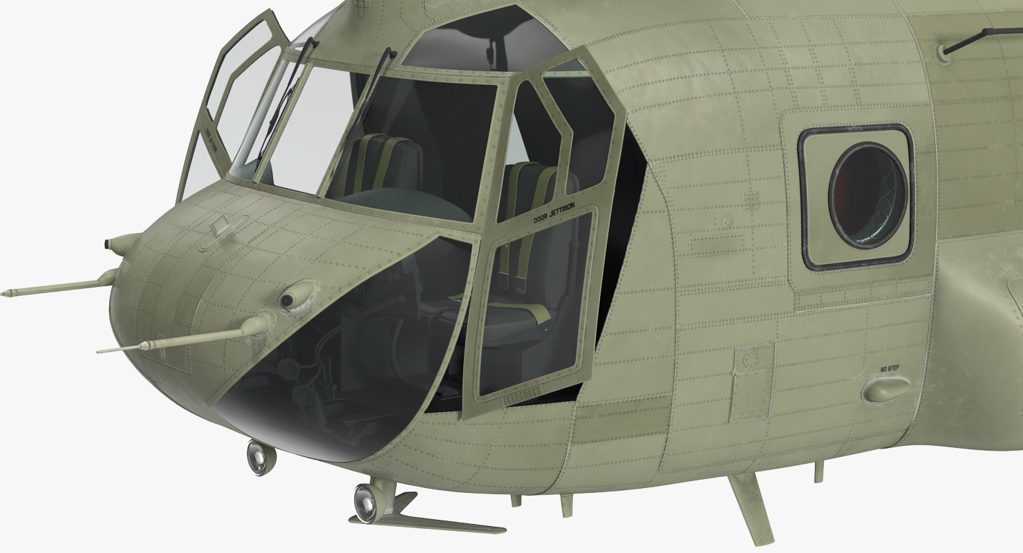 US Army Transport Helicopter CH 47 Chinook 3D